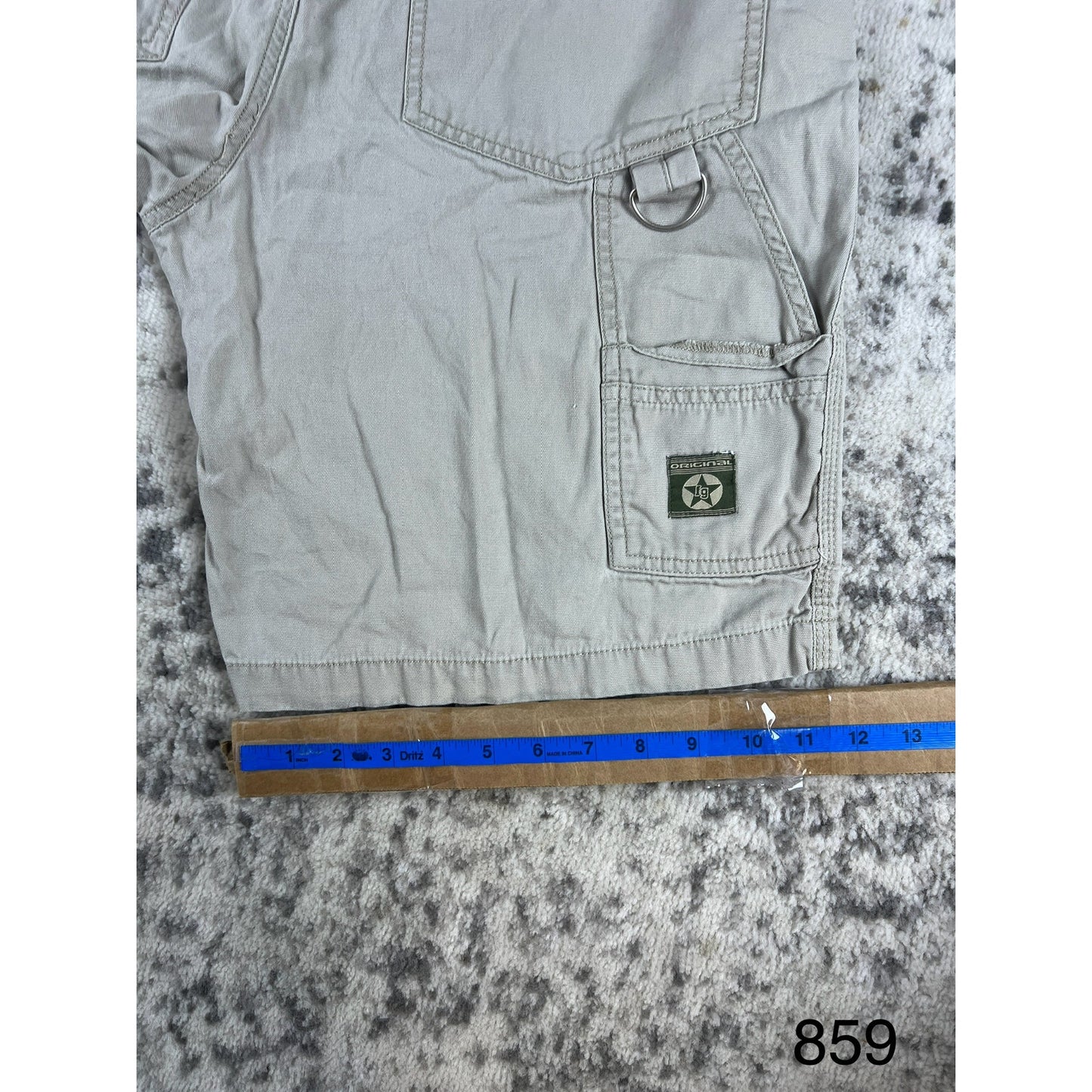 Vintage Faded Glory Tan Cargo Shorts - 34