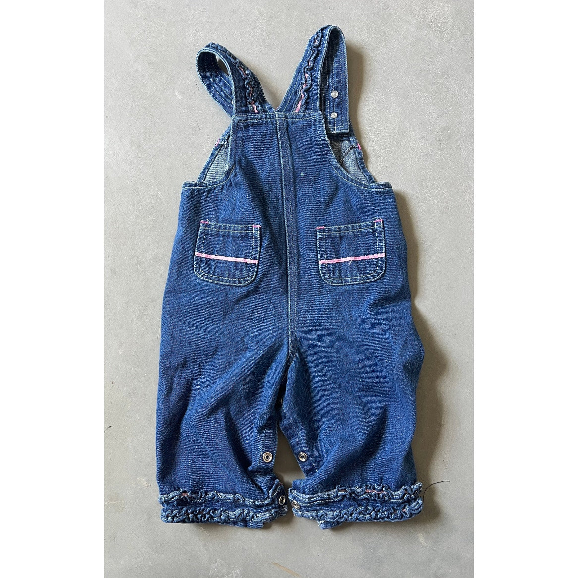 Vintage Y2k Baby Snoopy Denim Overalls - 6/9M
