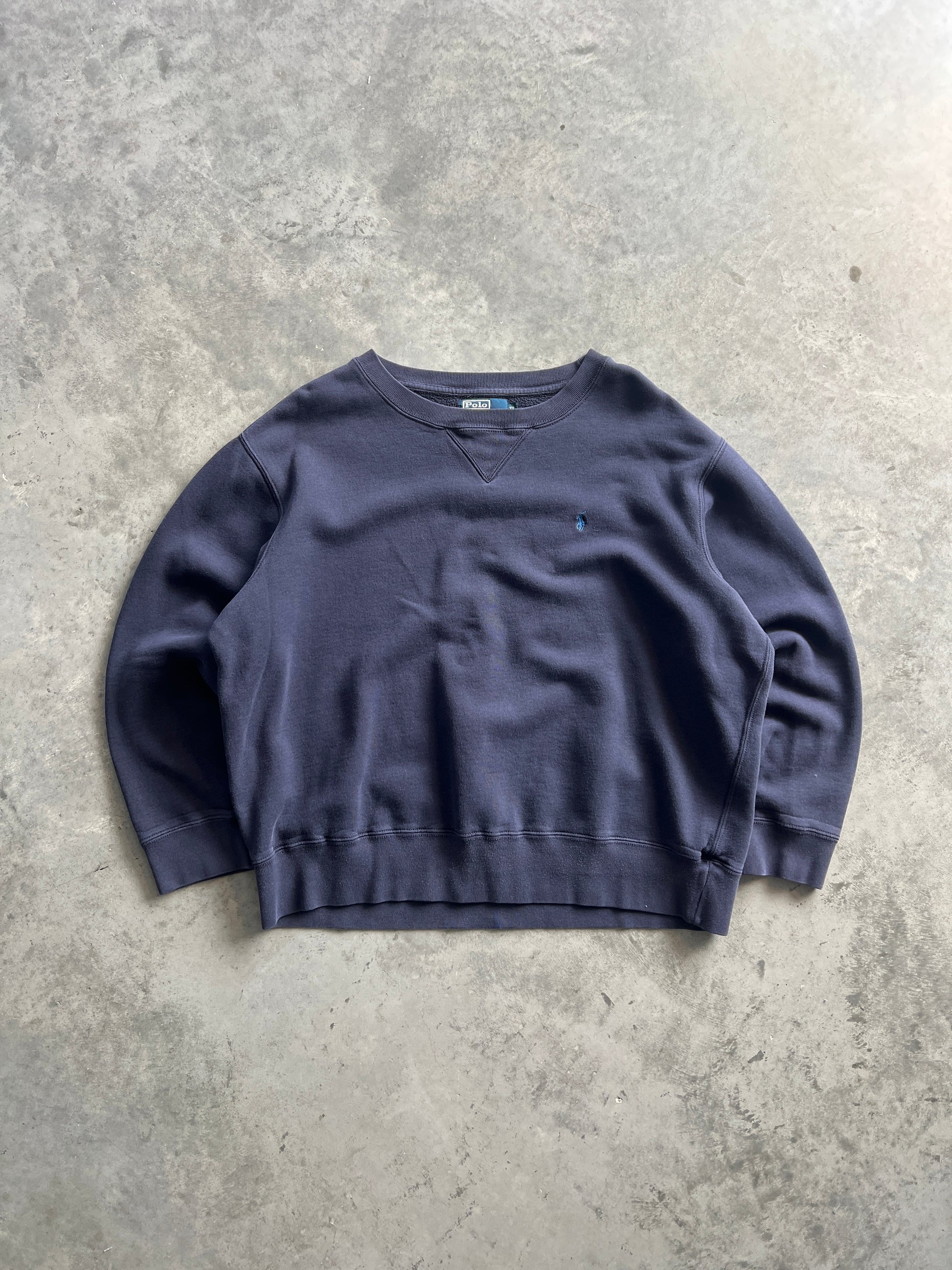 Vintage Grape Oversized Polo Crew - XL