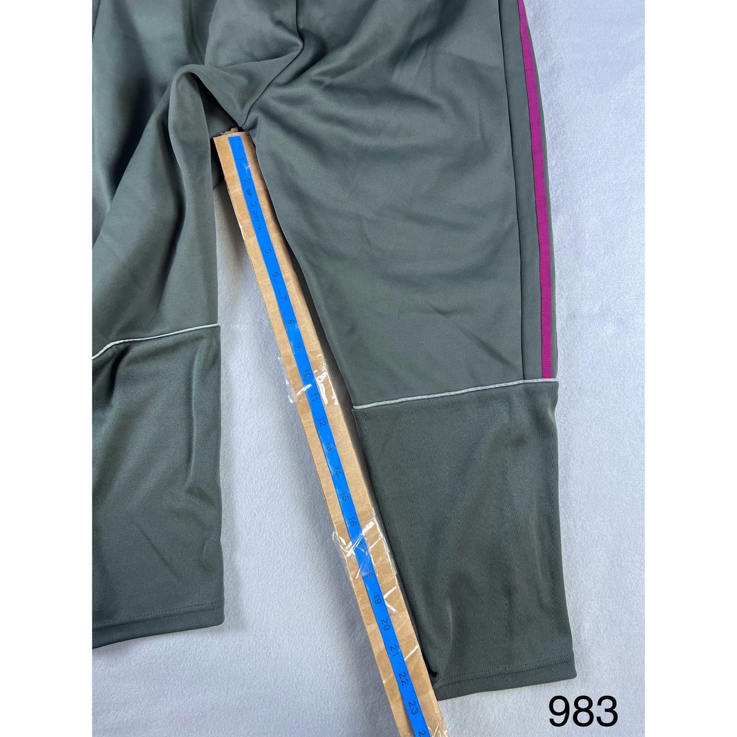 Adidas Grey Stripped Sweatpants - YL