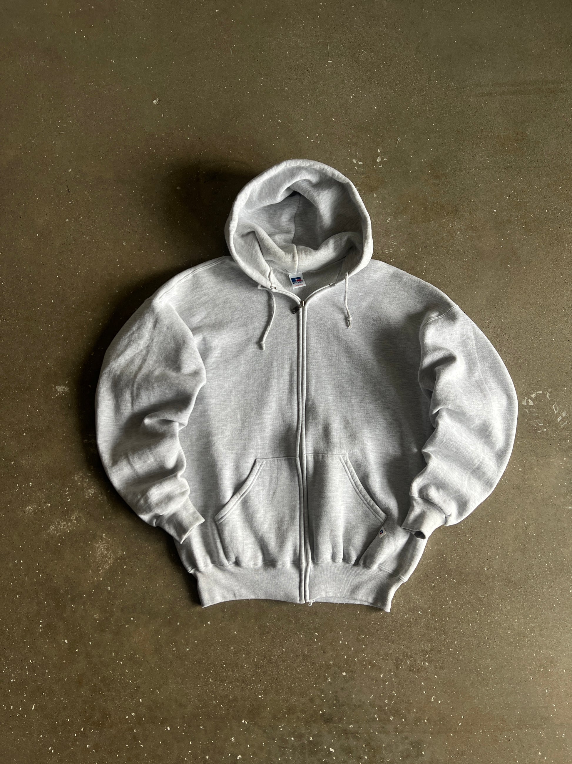 Vintage White Russell Athletic Hoodie - L