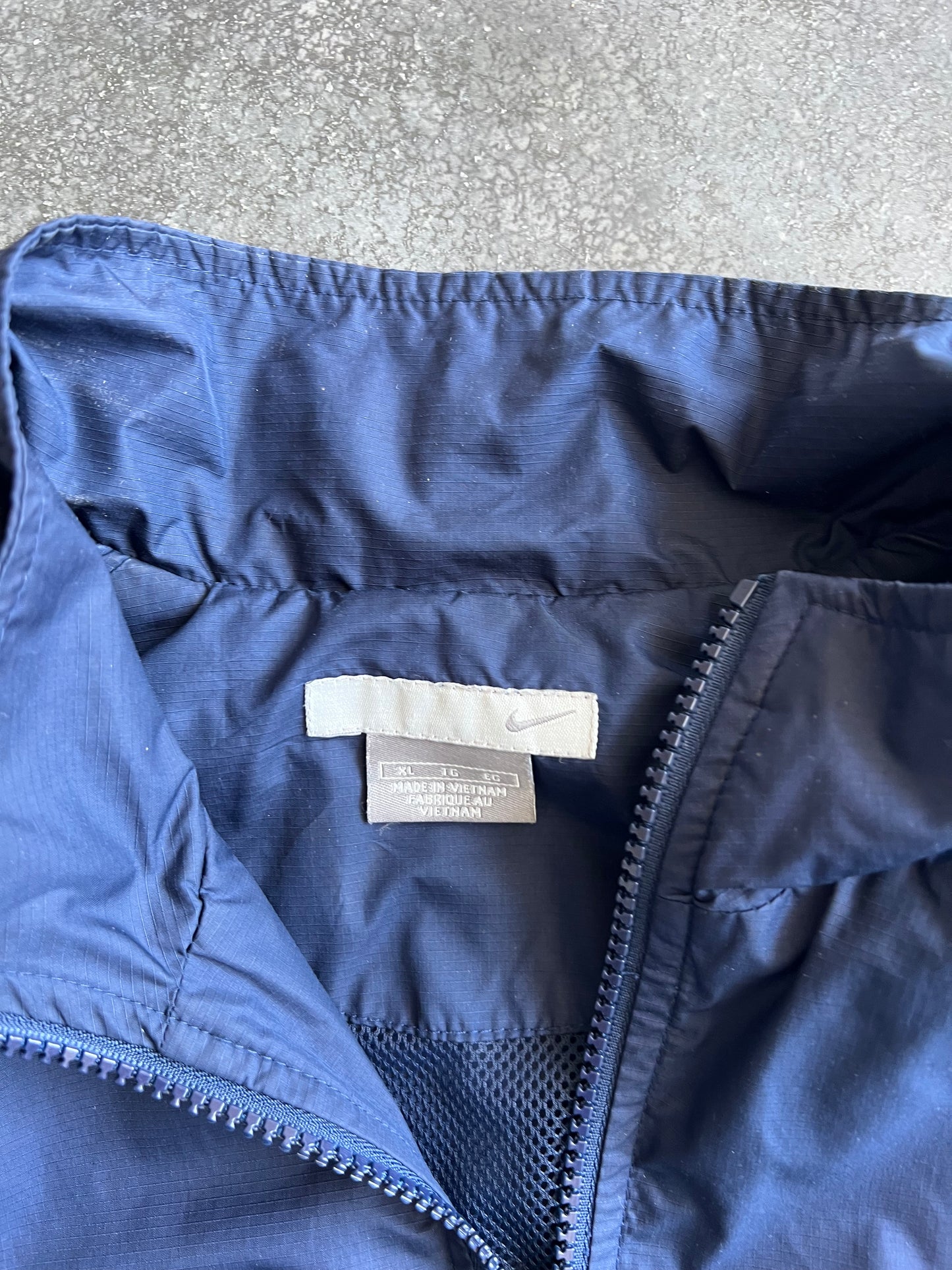 Vintage Sky Blue Nike Swoosh Track Jacket - XL
