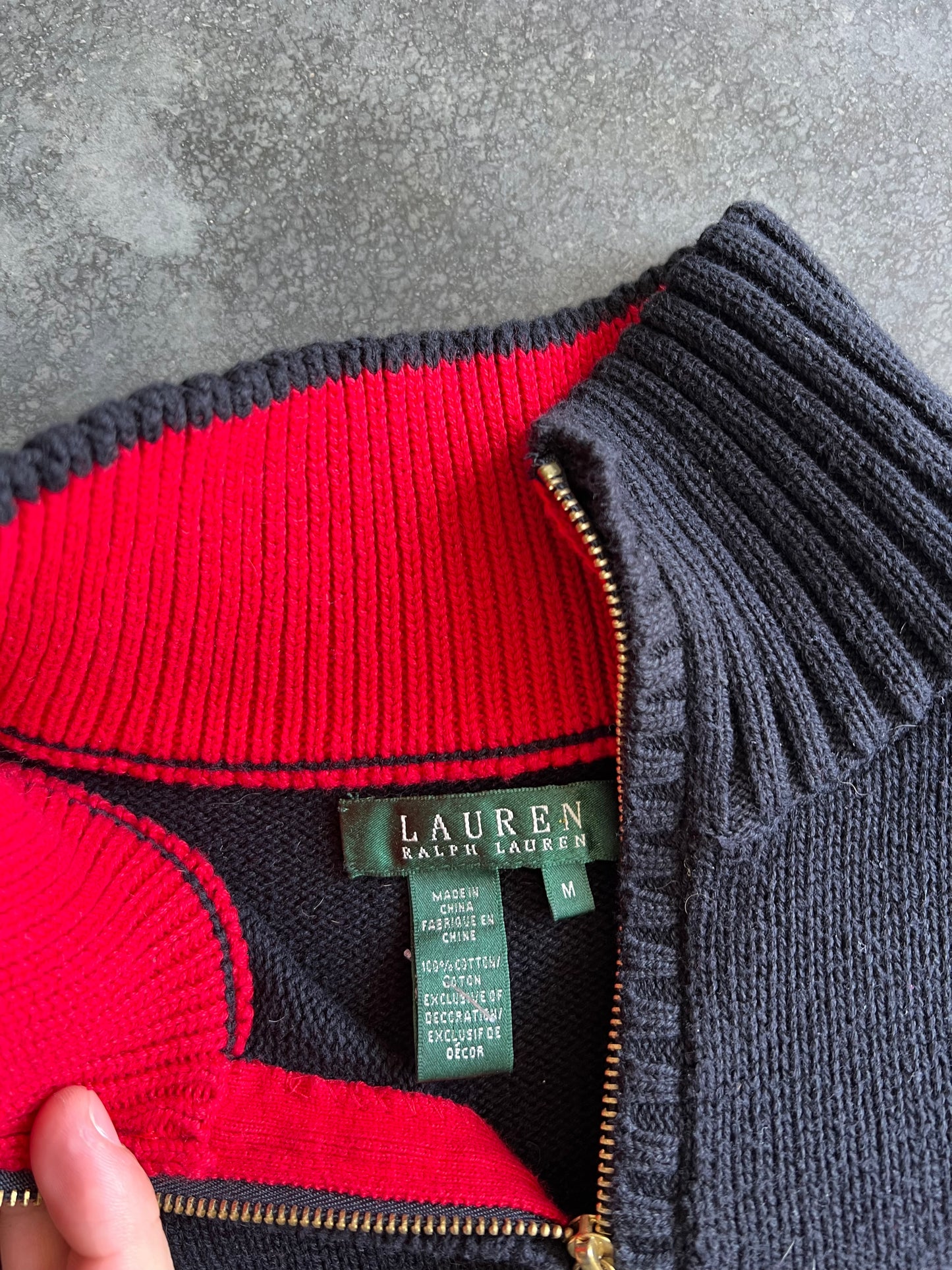 Vintage Black Ralph Lauren Sweater - M