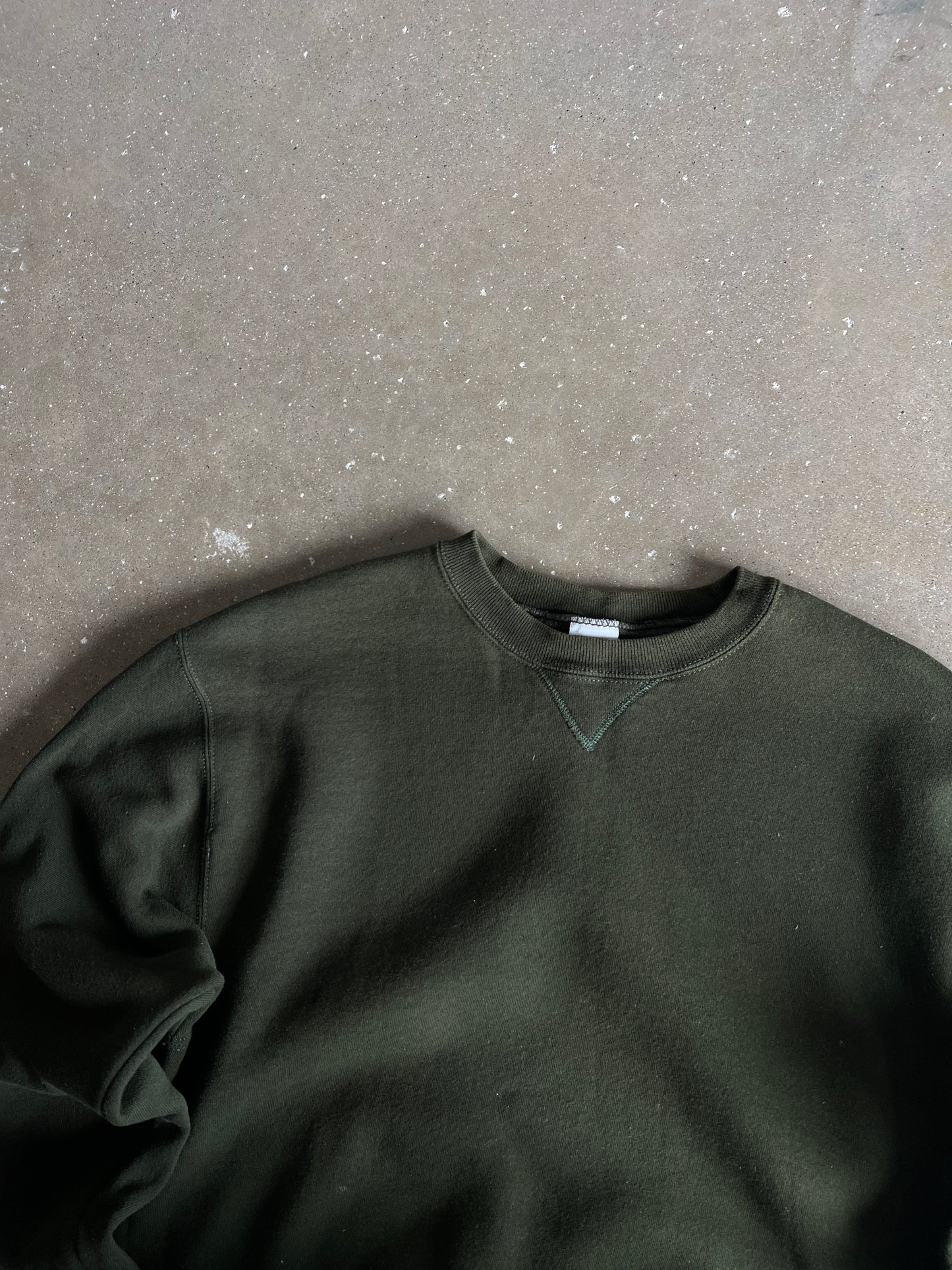 Vintage Dark Green Russell Athletic Crew - L