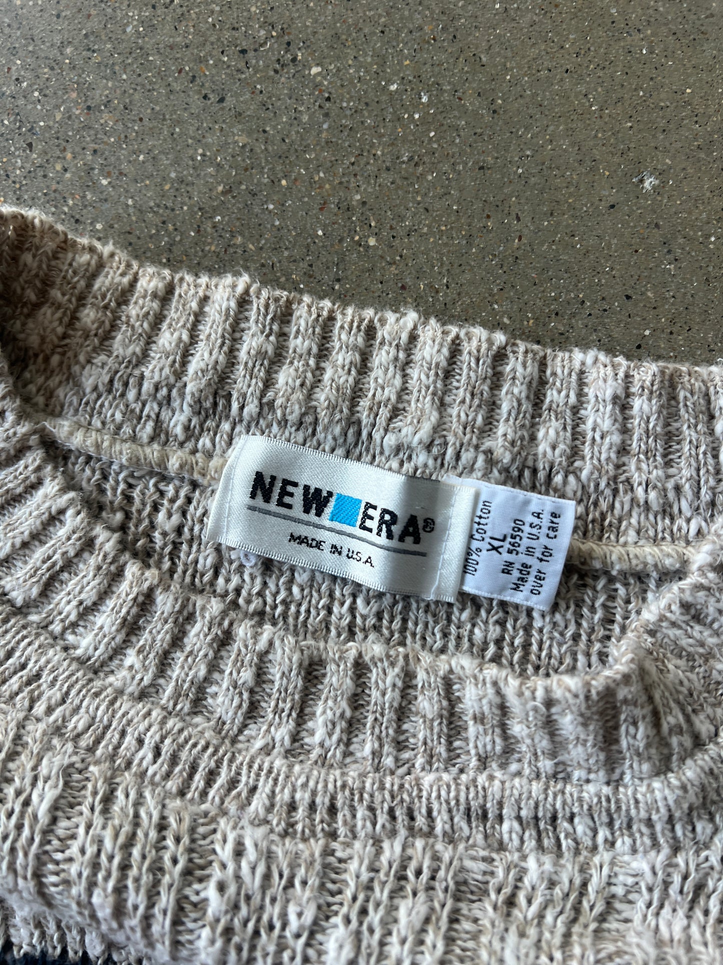 Vintage New Era Snowflake Knit Sweater - XL