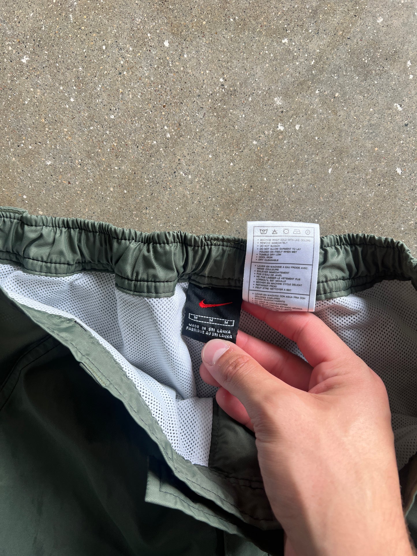 Vintage Green Nike Track Pants - M