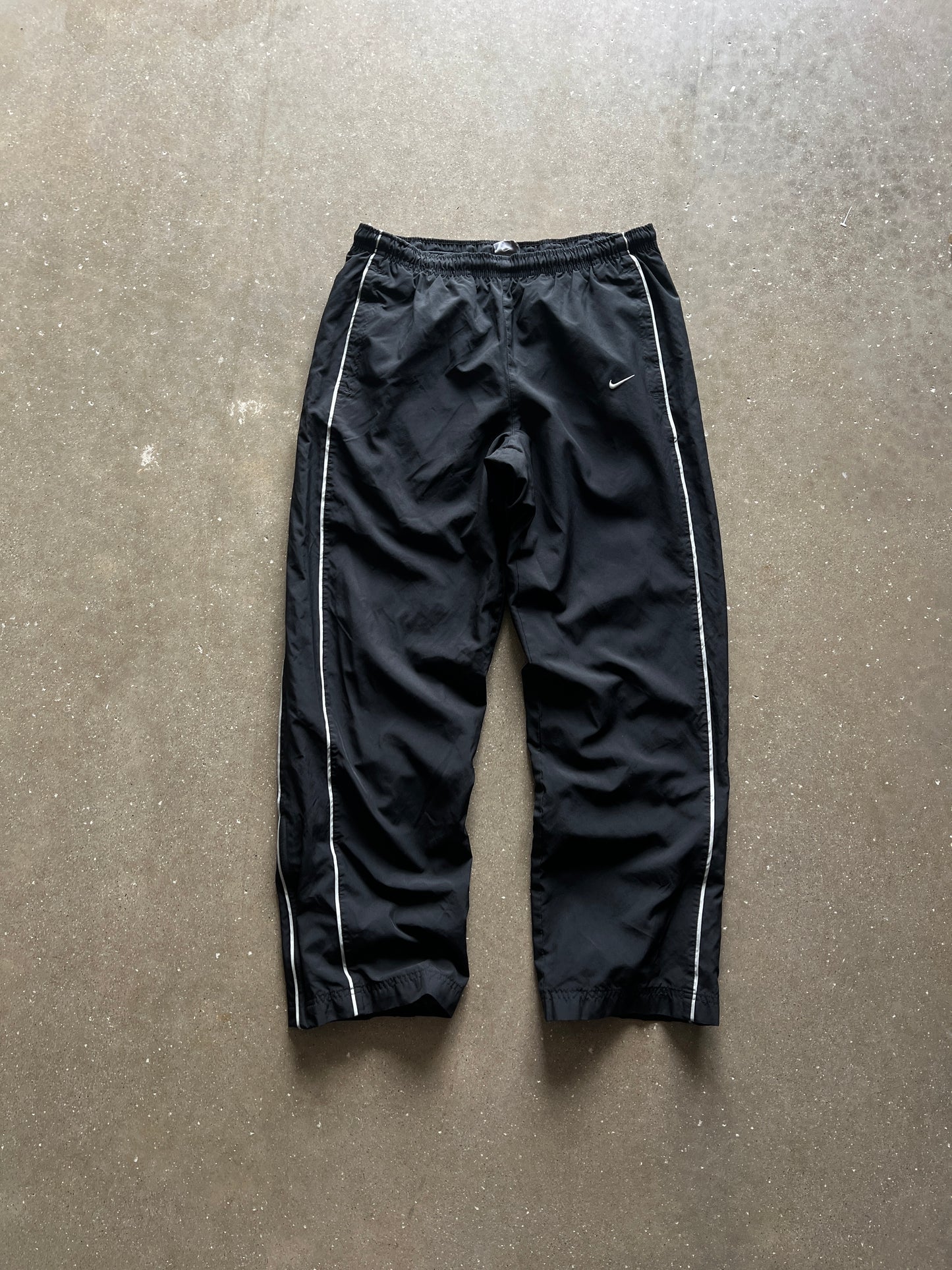 Vintage Black Nike Swoosh Track Pants - S