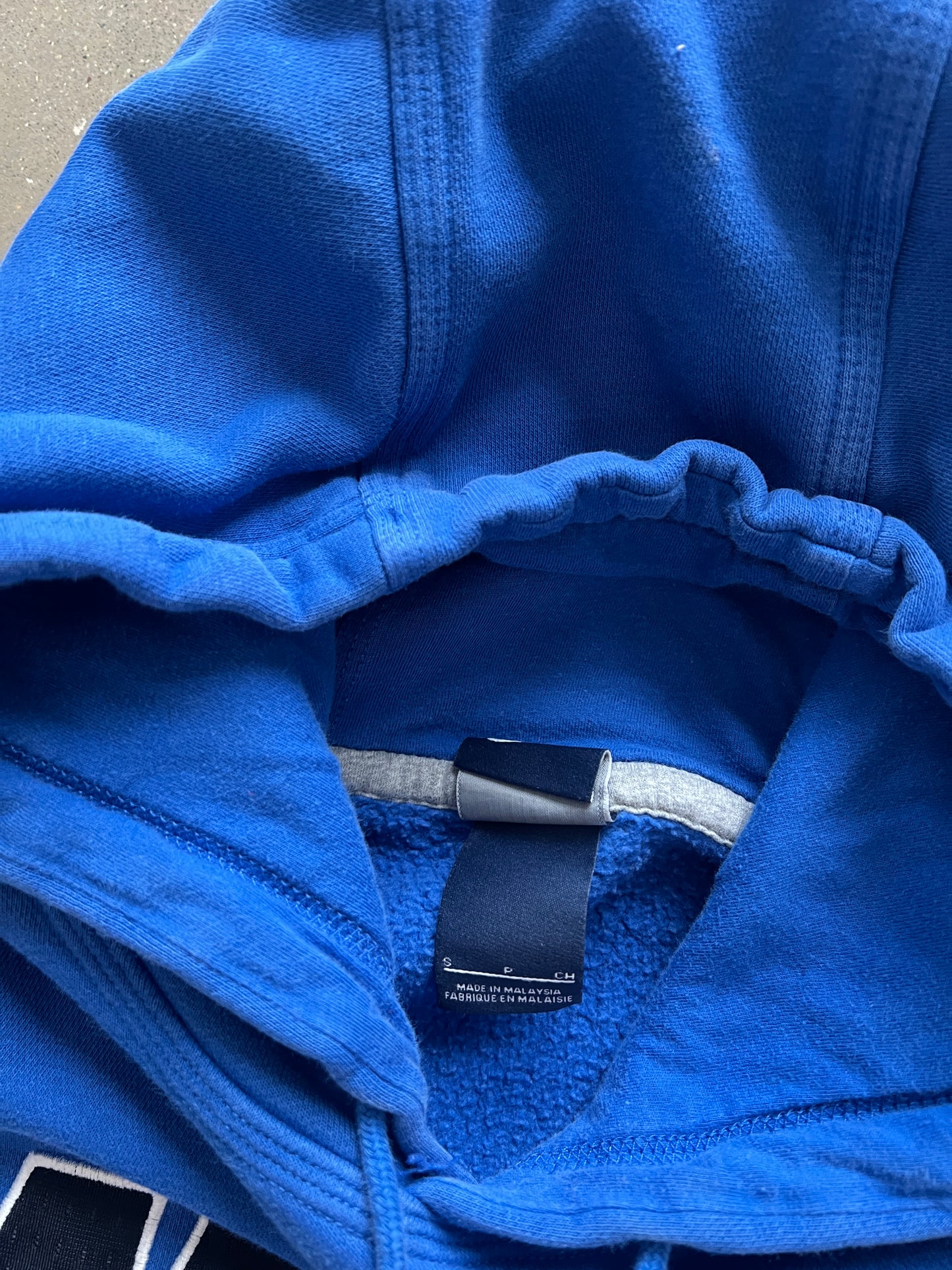 Vintage Blue Nike Spellout Hoodie - S