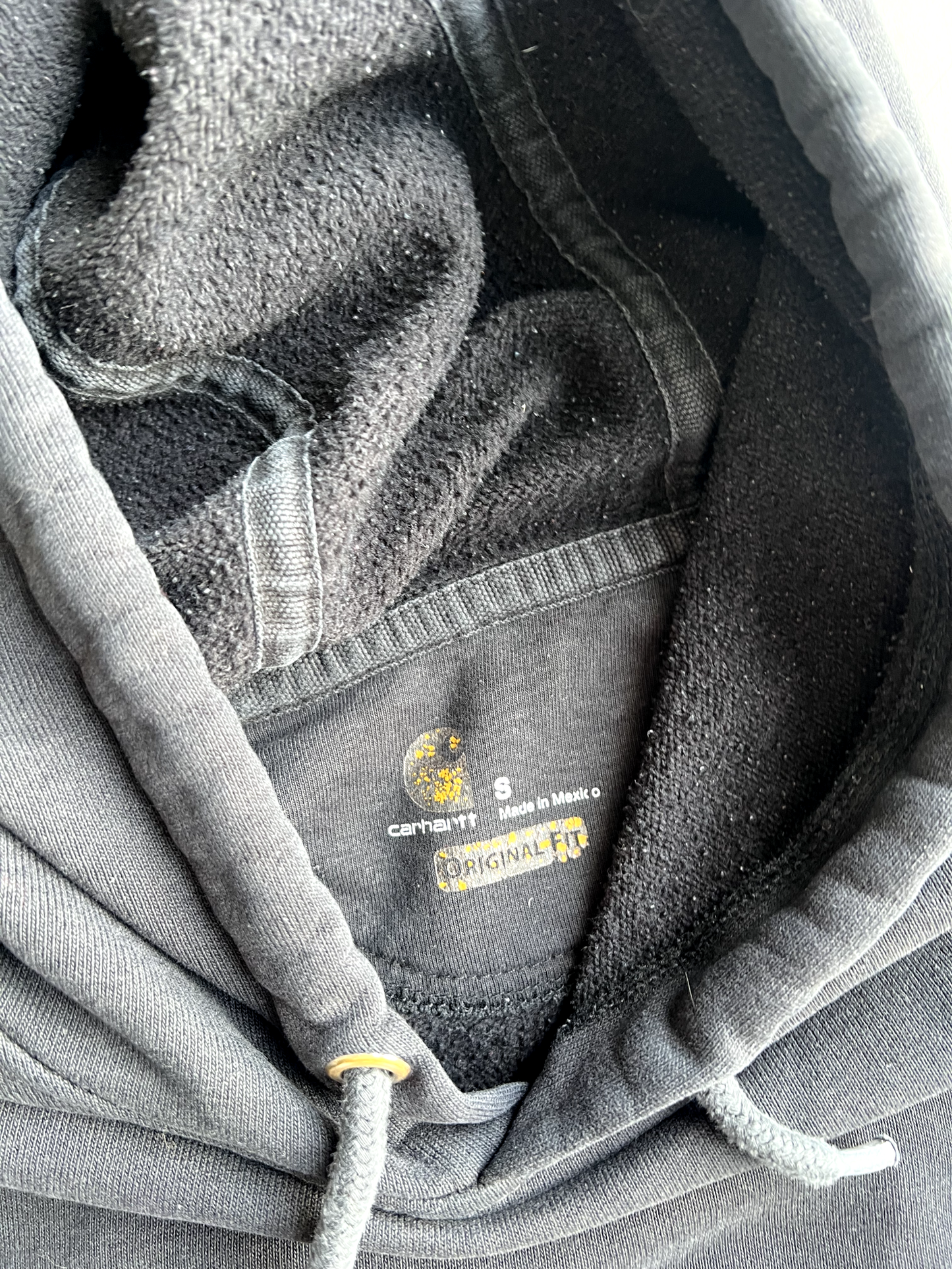 Vintage Black Carhartt Hoodie - S