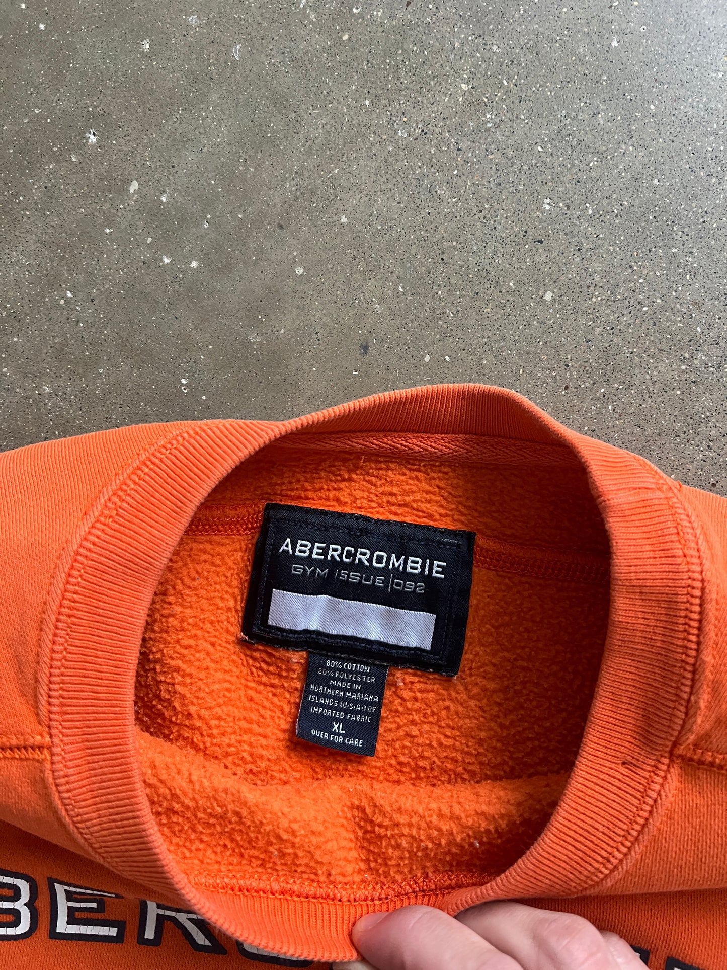 Vintage Orange Abercrombie Crew - XL