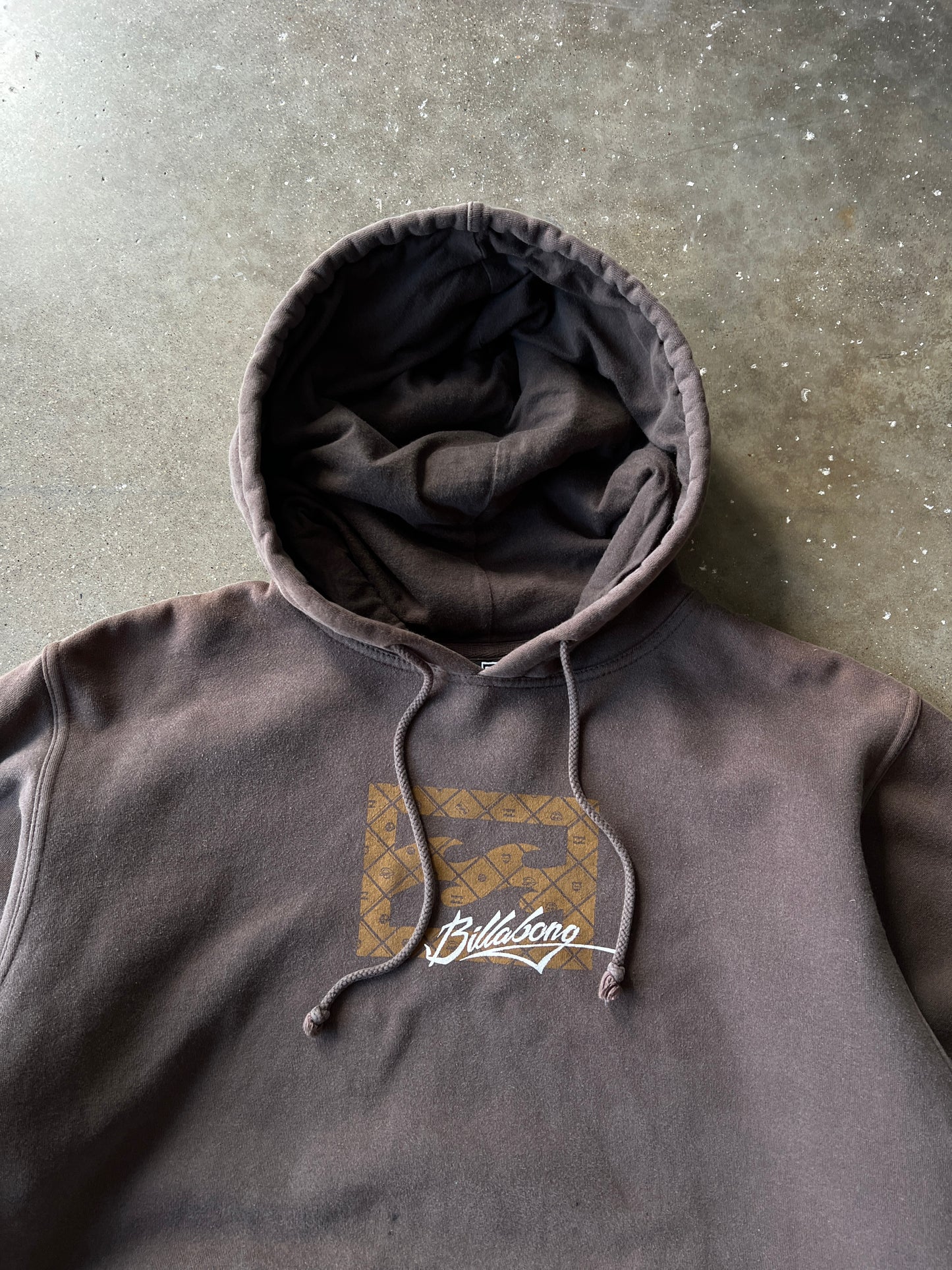 Vintage Brown Billabong Hoodie - M