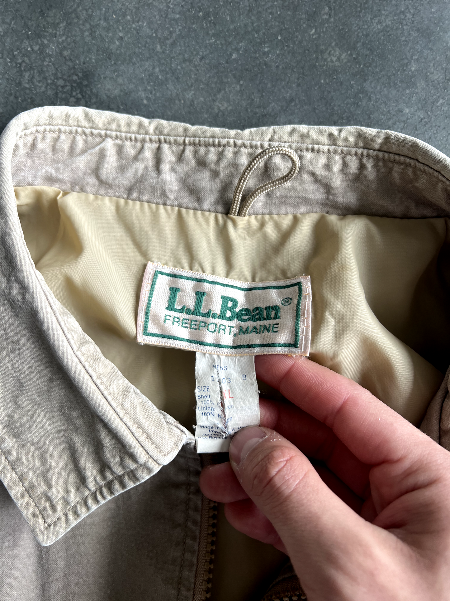Vintage Cream Cargo Jacket - XL