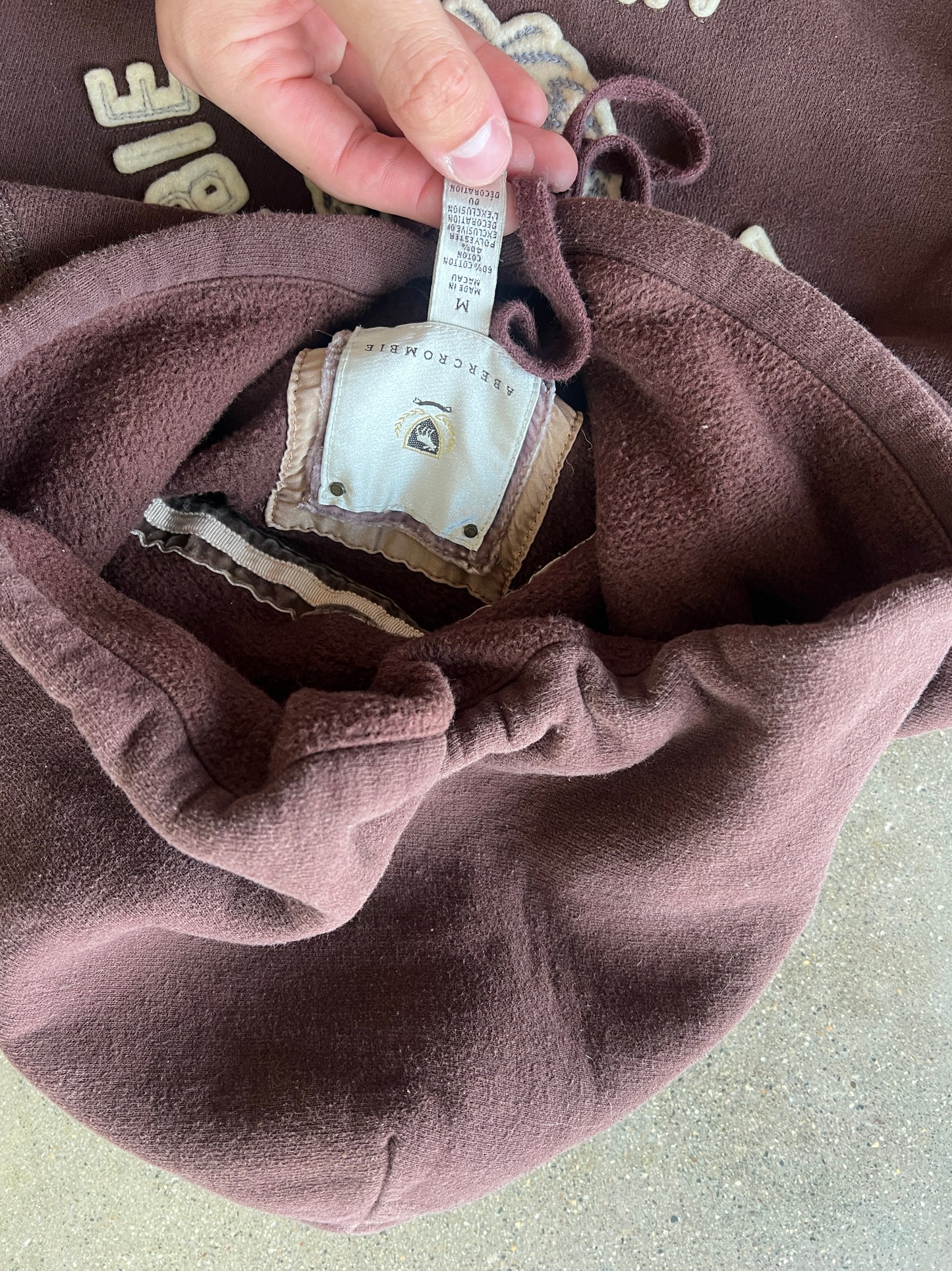 Vintage Brown Abercrombie & Fitch Hoodie - M