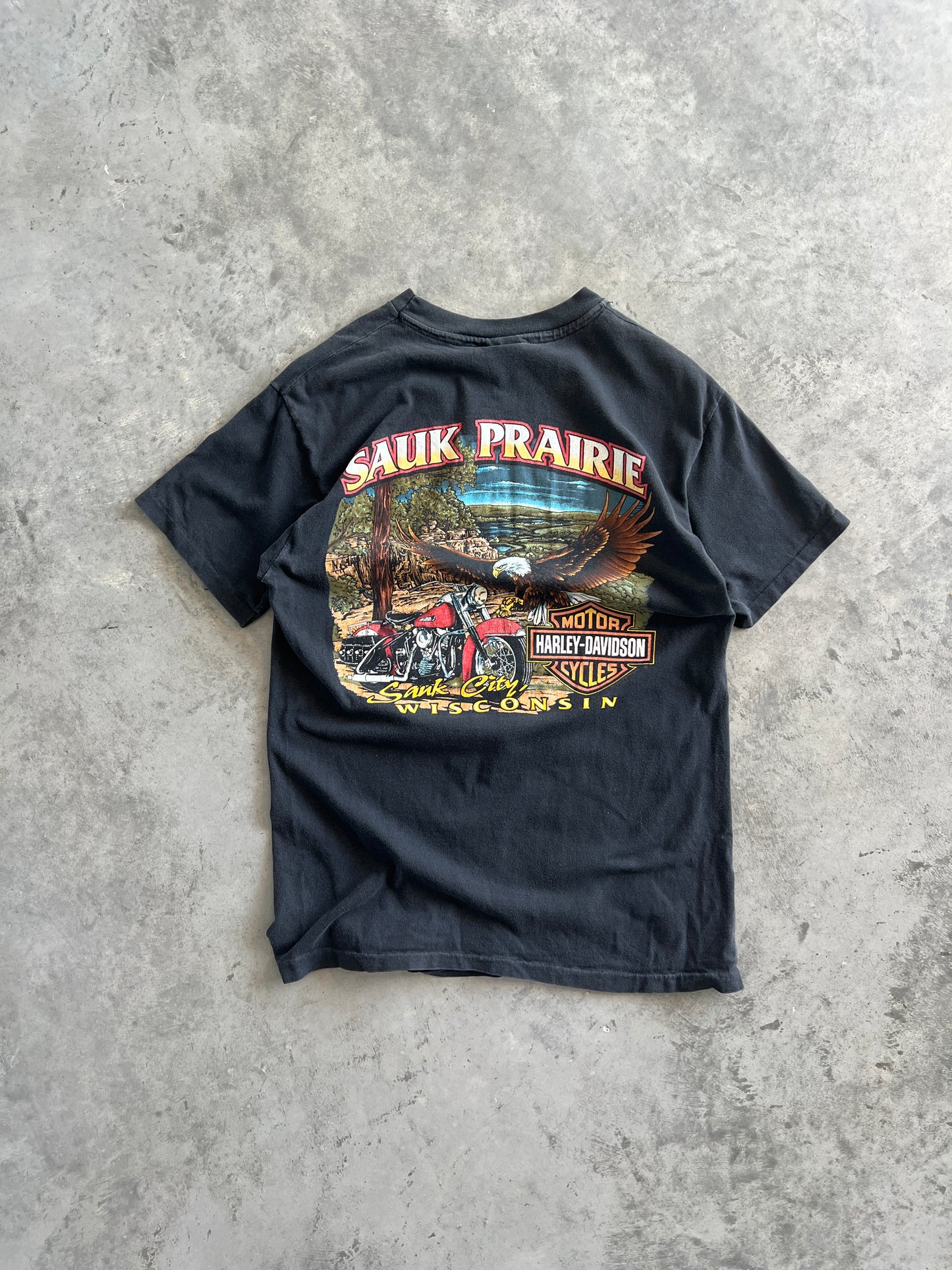 Vintage Black Harley Davidson Shirt - S