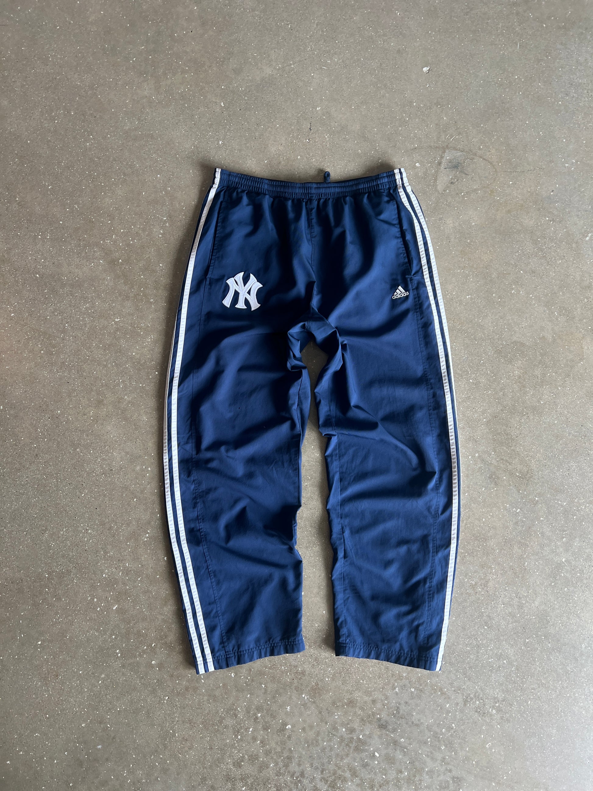Vintage Navy Blue Yankees Track Pants - M