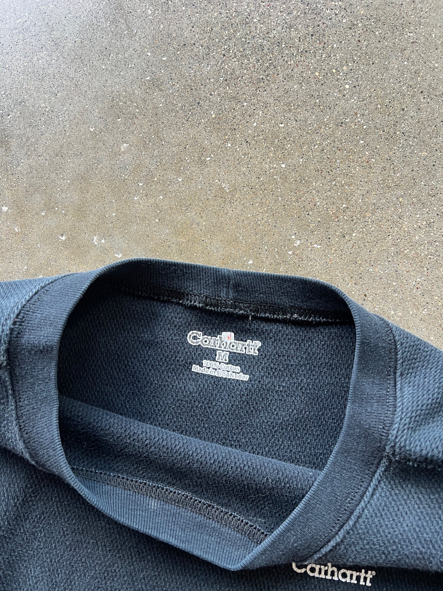 Vintage Faded Black Carhartt Thermal - M