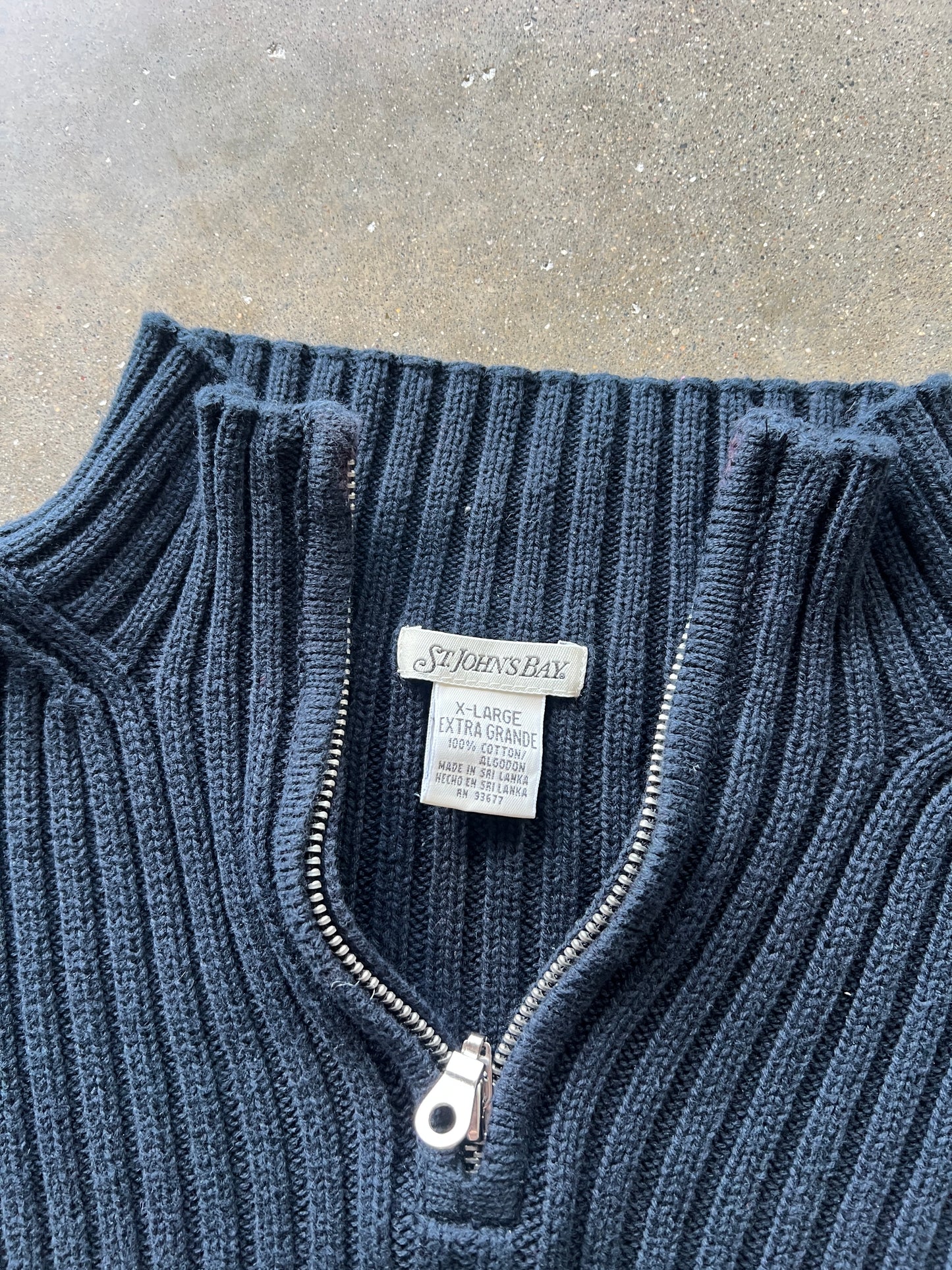 Vintage Black St. John's Bay Sweater - XL