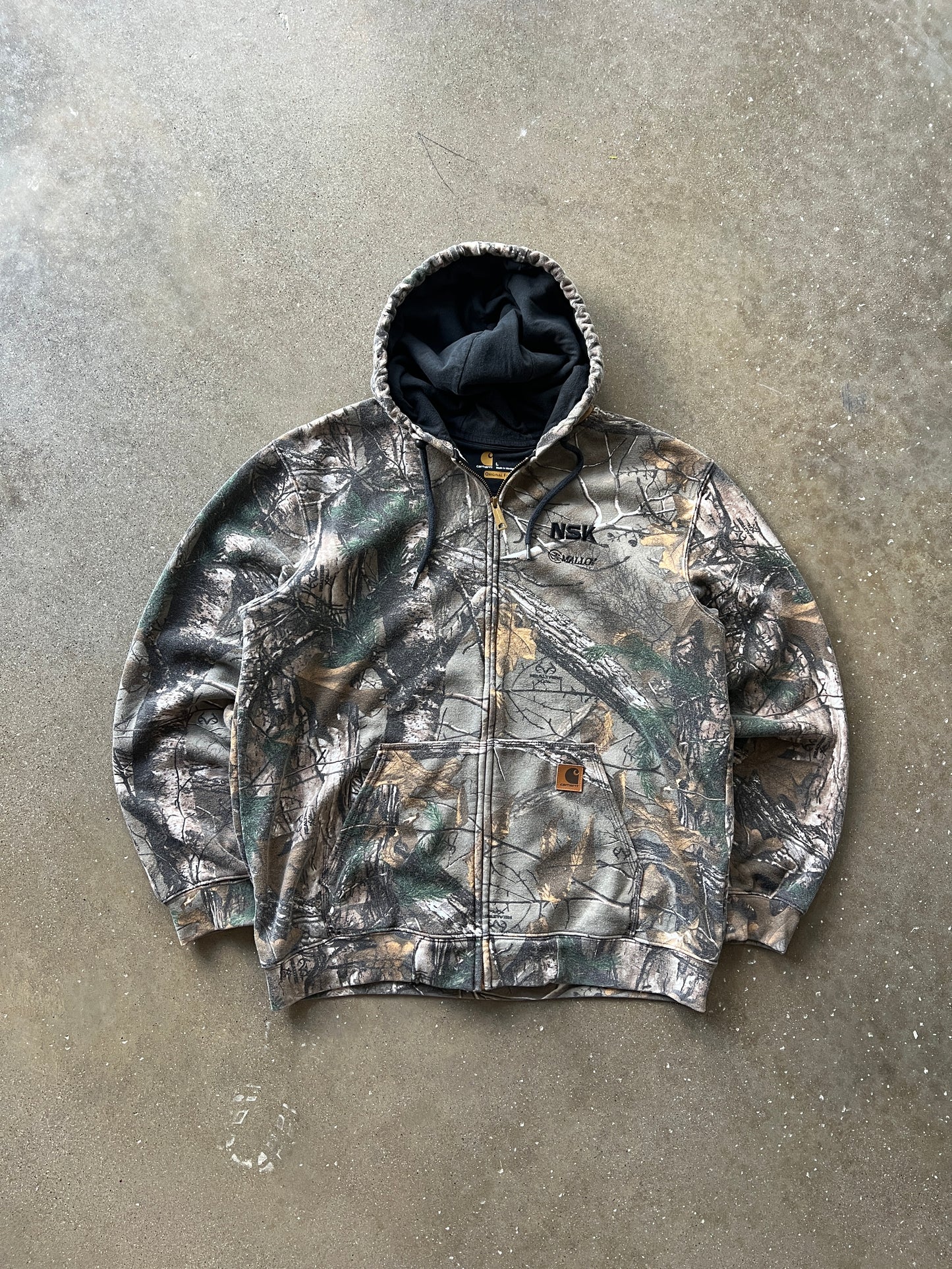 Vintage Camo Carhartt Zip Hoodie- L