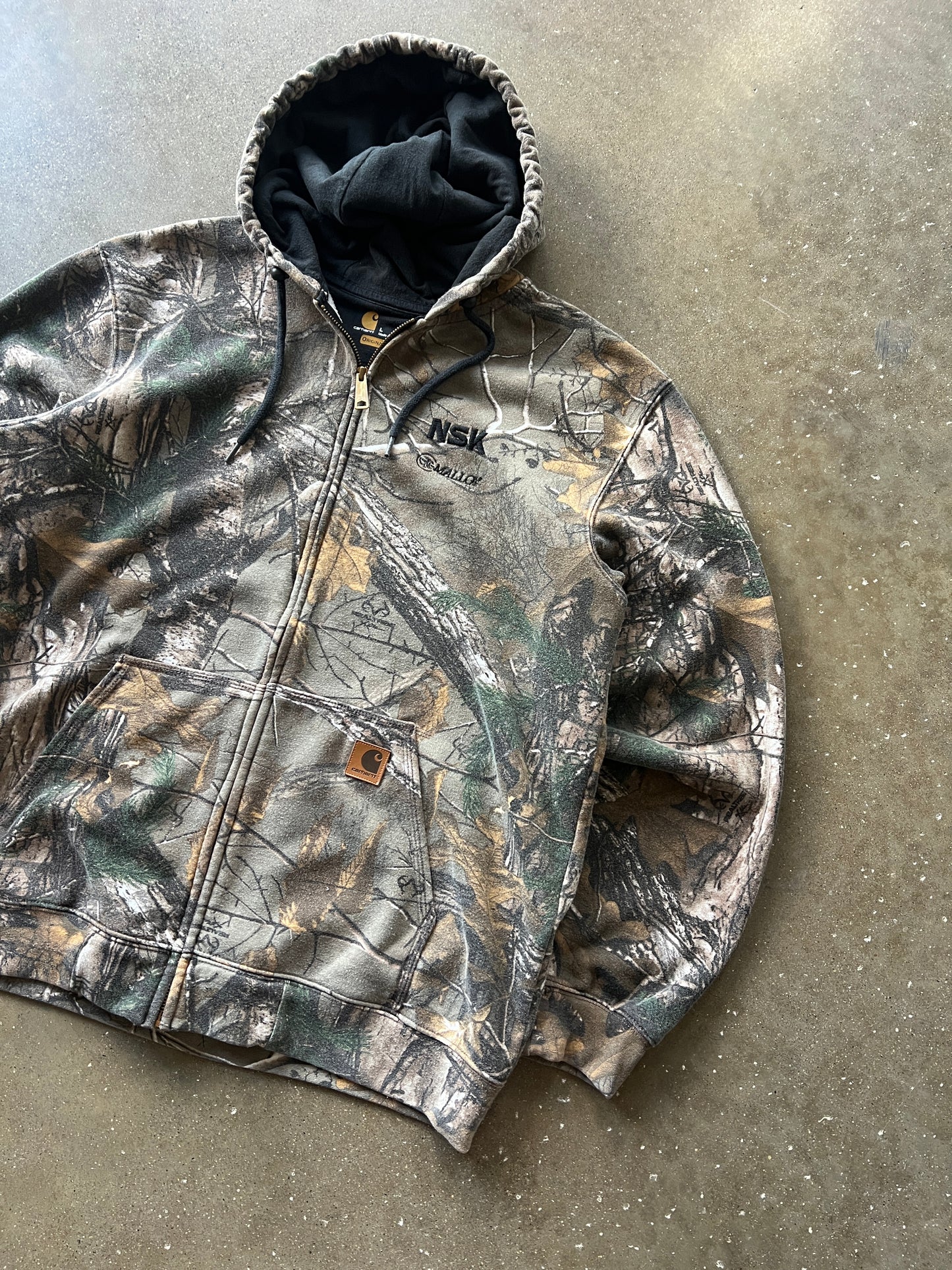 Vintage Camo Carhartt Zip Hoodie- L
