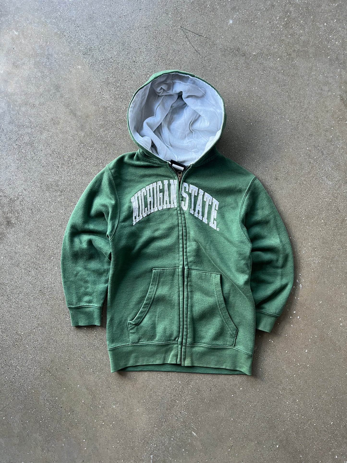 Vintage Green Michigan State Hoodie - YS