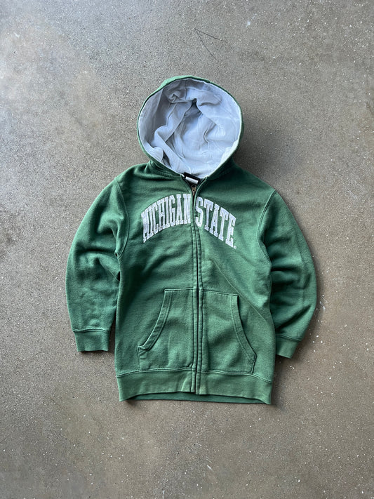 Vintage Green Michigan State Hoodie - YS