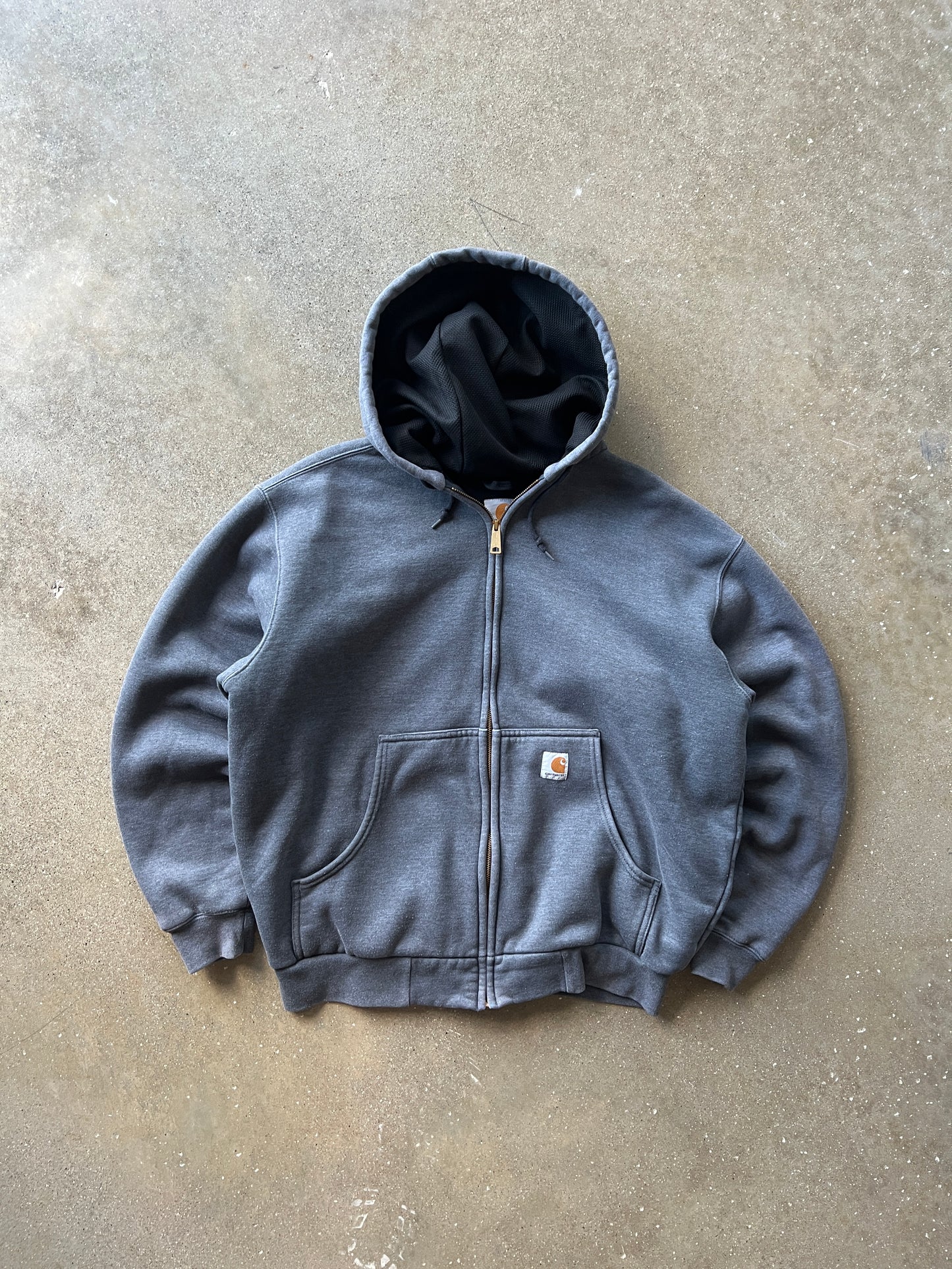 Vintage Grey Carhartt Hoodie - L