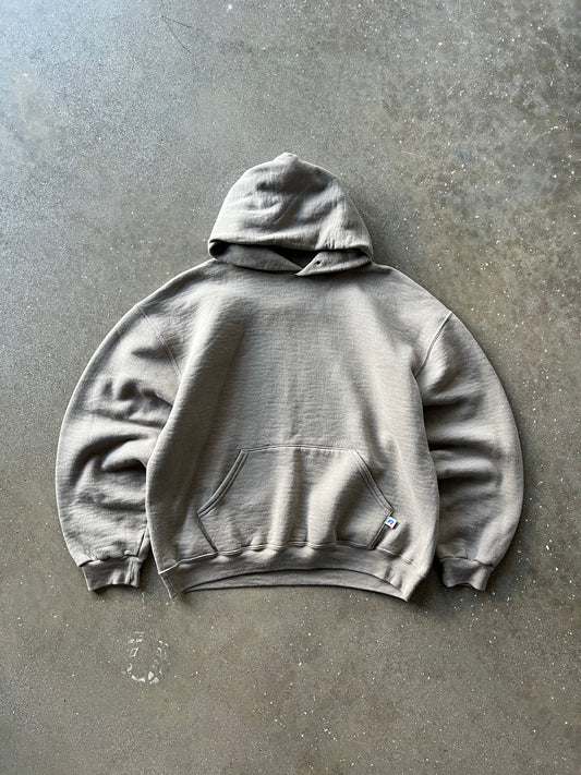 Vintage Oatmeal Russell Athletic Hoodie - L