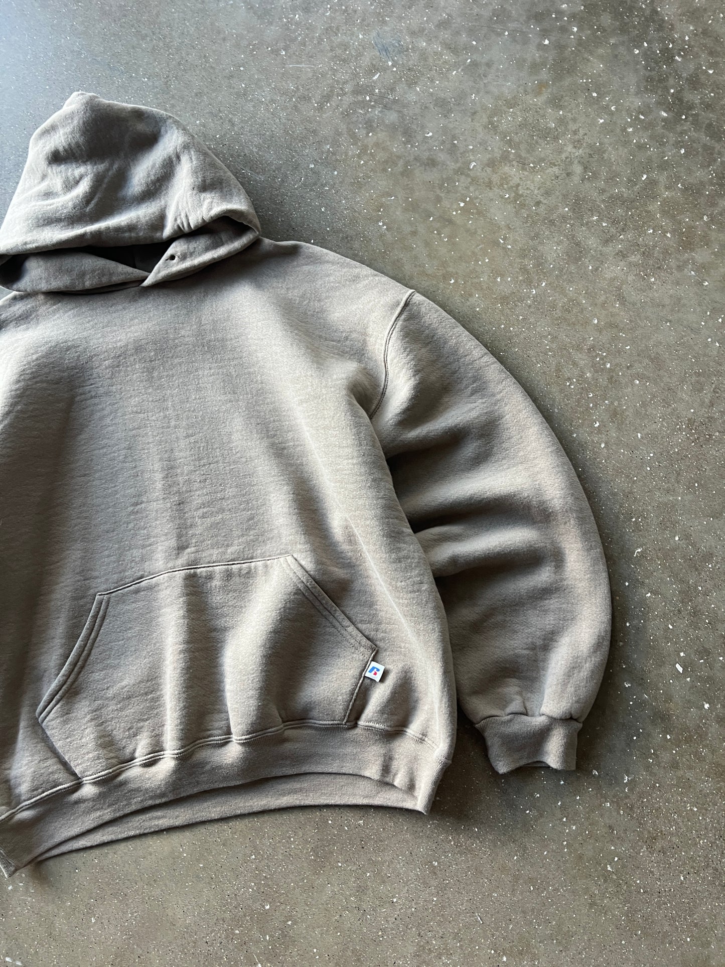 Vintage Oatmeal Russell Athletic Hoodie - L