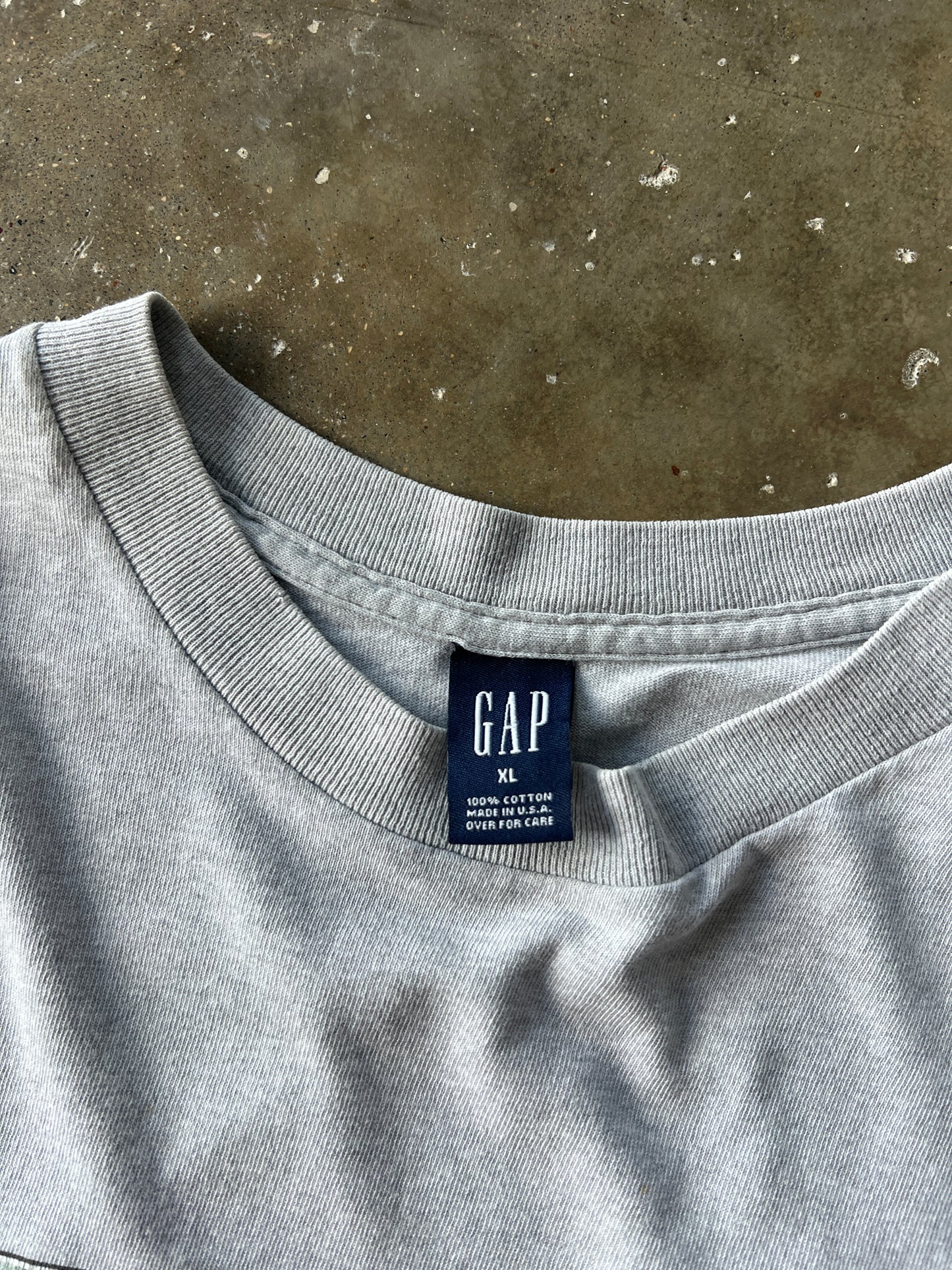 Vintage Grey Gap Long Sleeve Shirt - XL