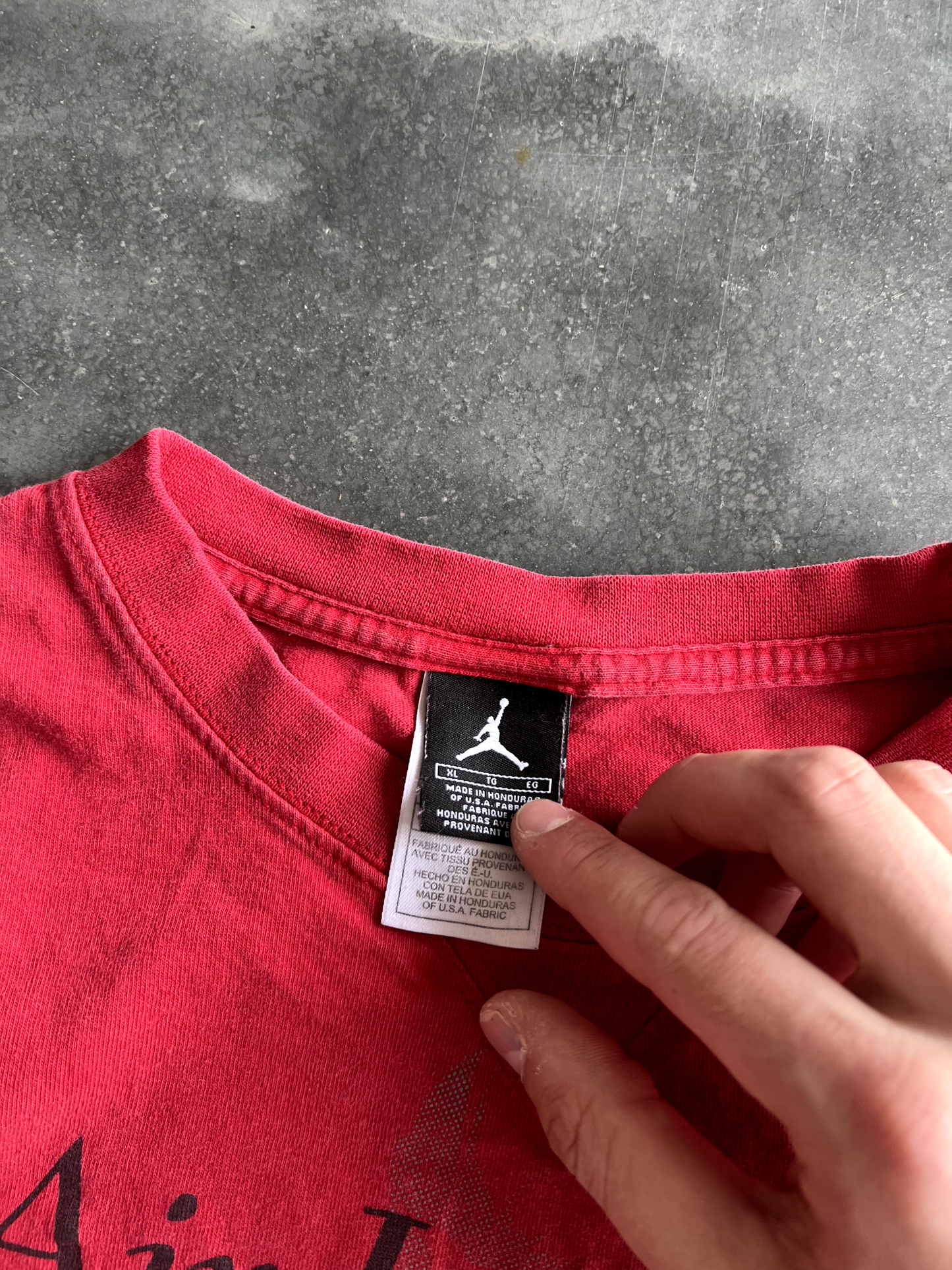 Vintage Red Air Jordan Tee - XL