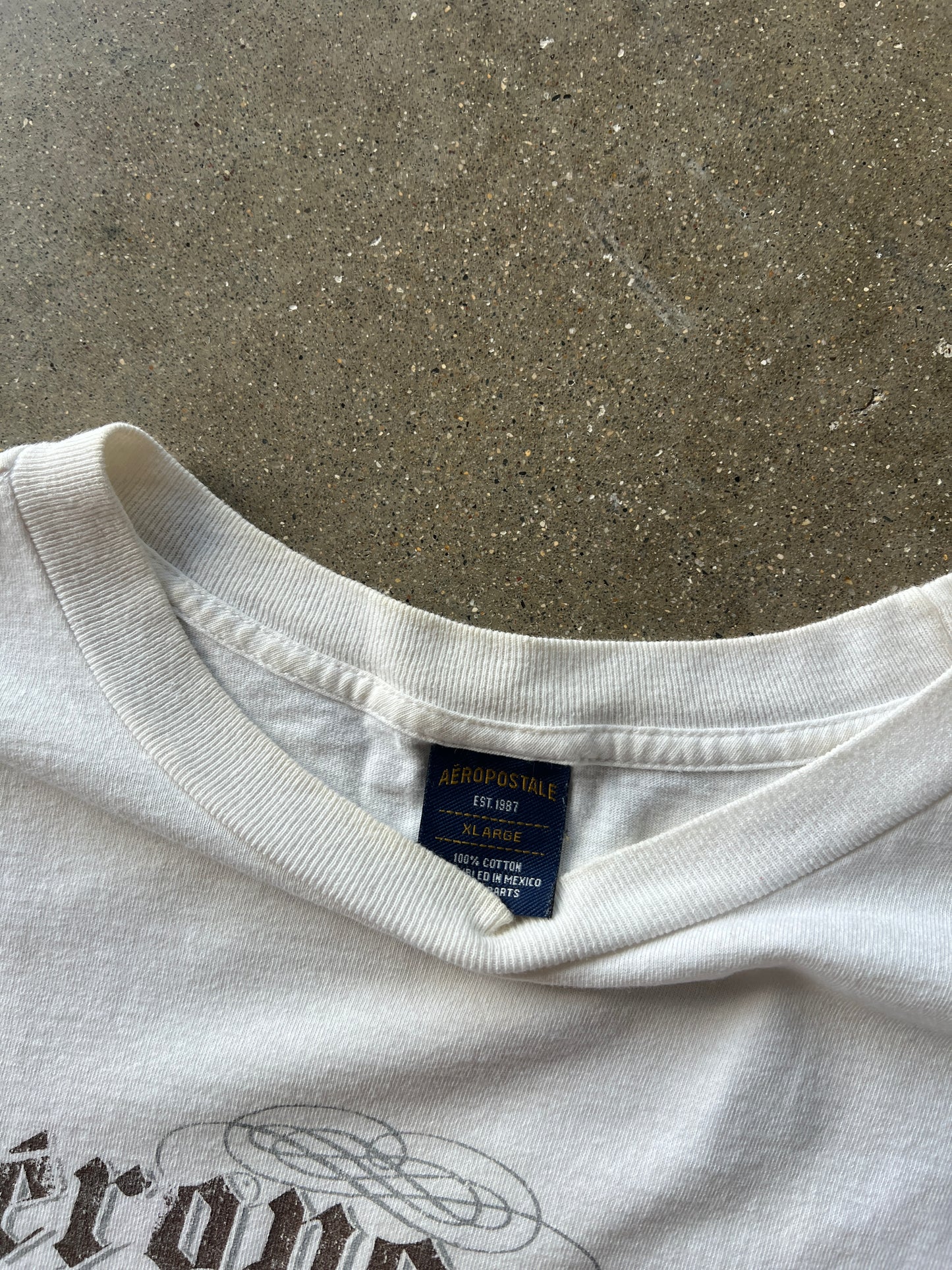 Vintage Cream Aeropostal Long Sleeve Shirt - XL