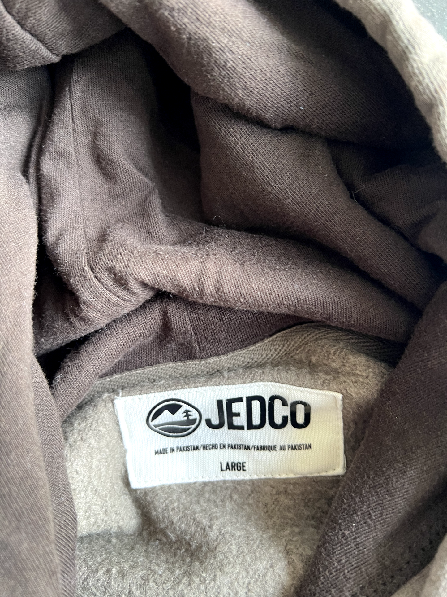 Vintage Tan Jeep Hoodie - L