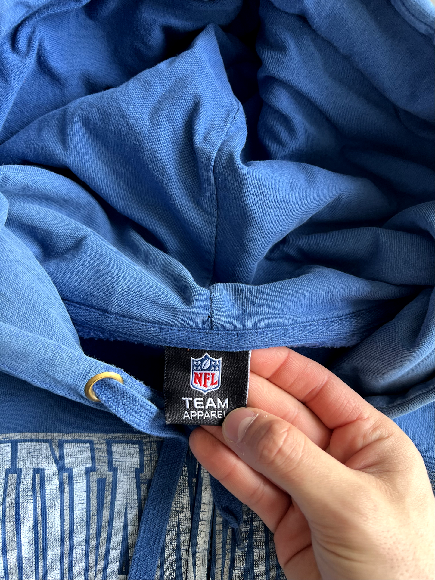 Vintage Blue Colts Zip Up Hoodie - L