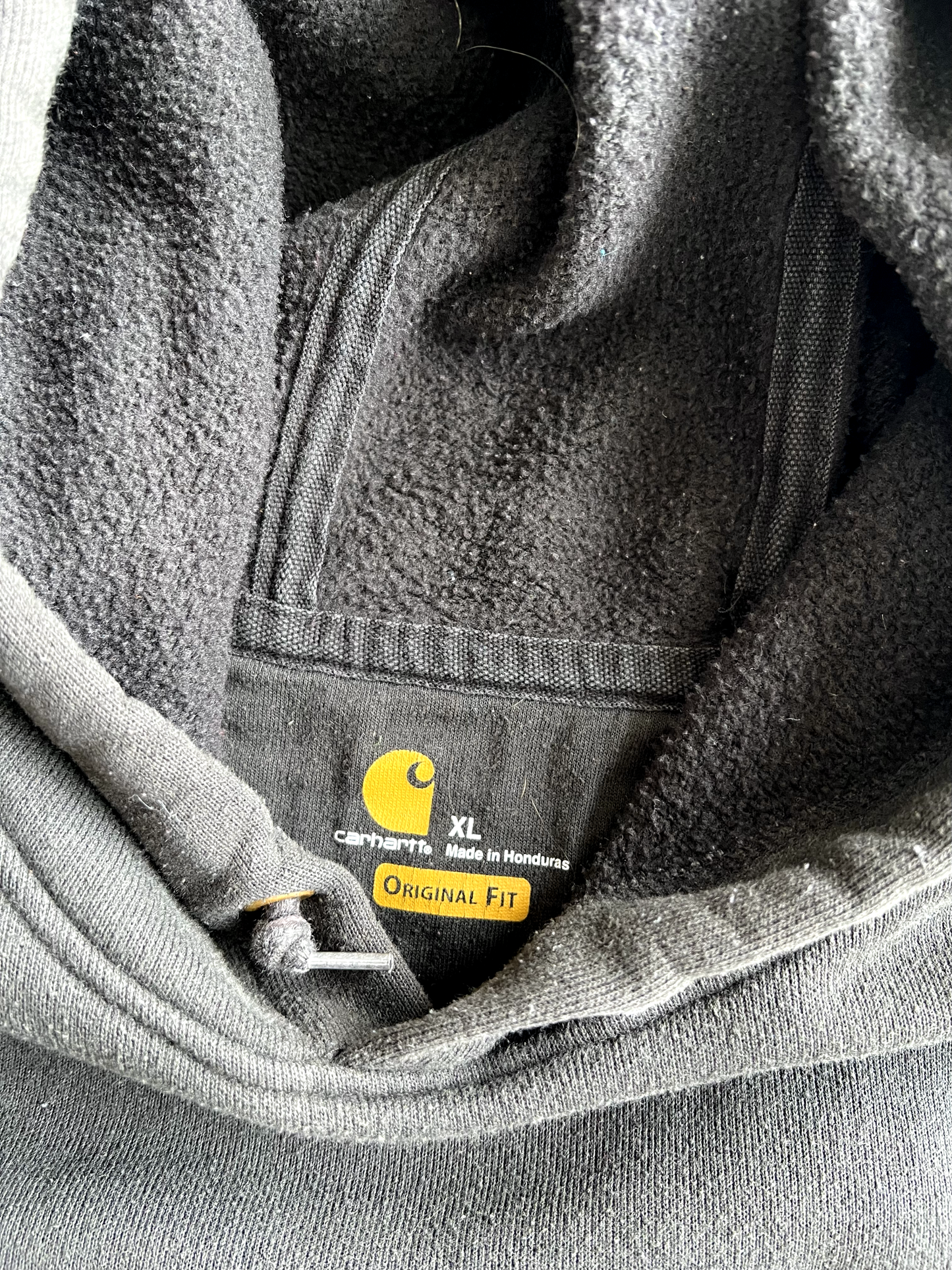 Vintage Black Carhartt Hoodie - XL