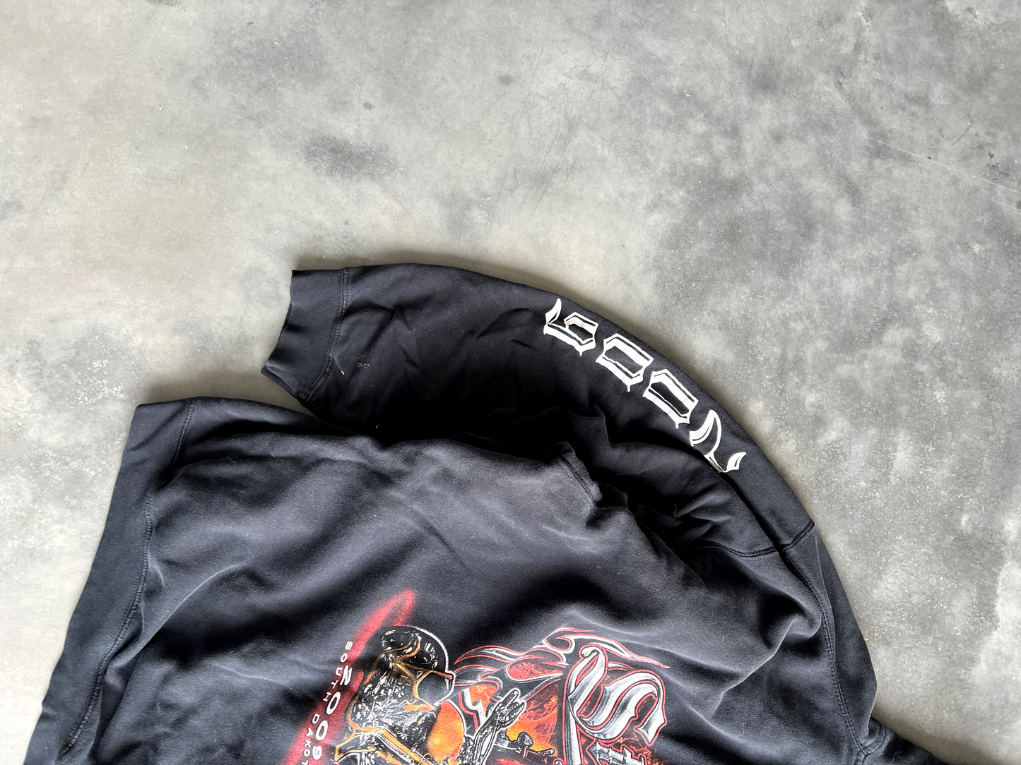 Vintage Black Sturgies Hoodie - L