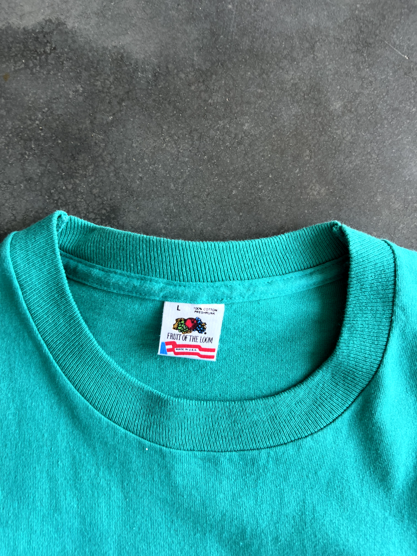 Vintage Teal California Graphic - L