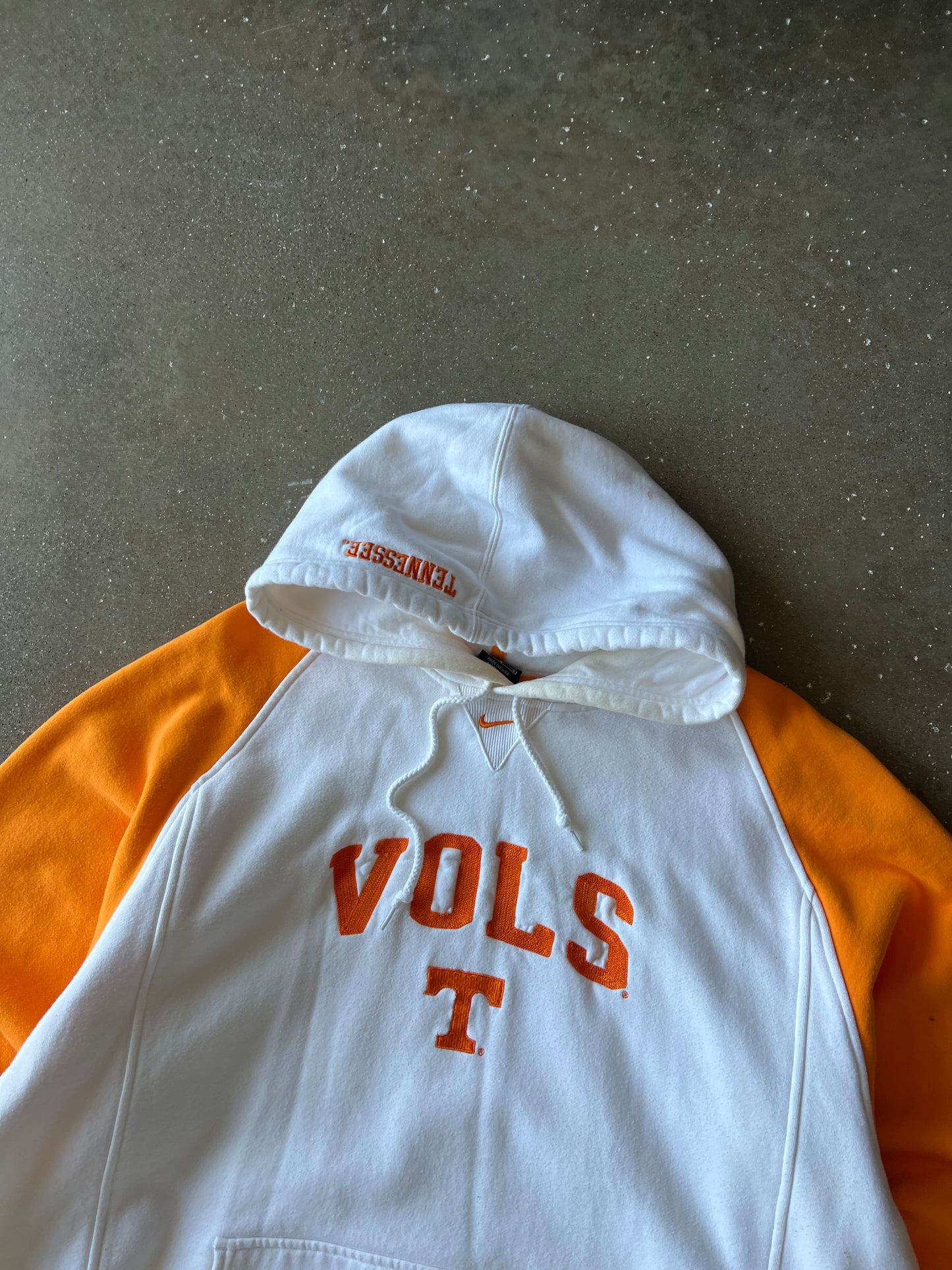 Vintage Orange and White Tennessee Volts Hoodie - L