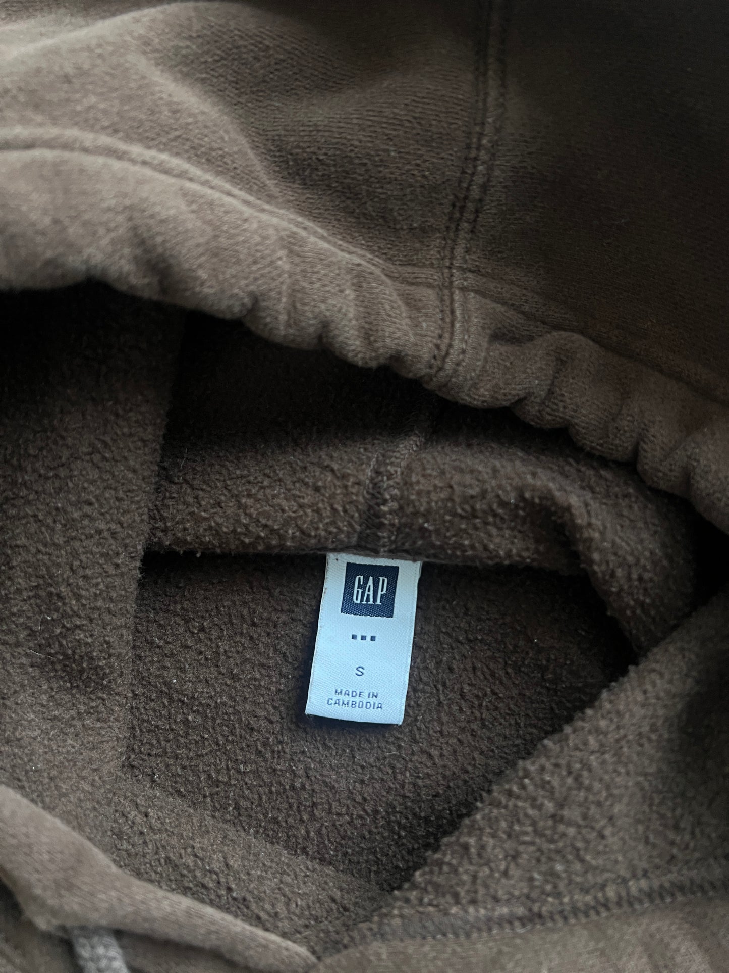 Vintage Mocha Brown Gap Hoodie - S