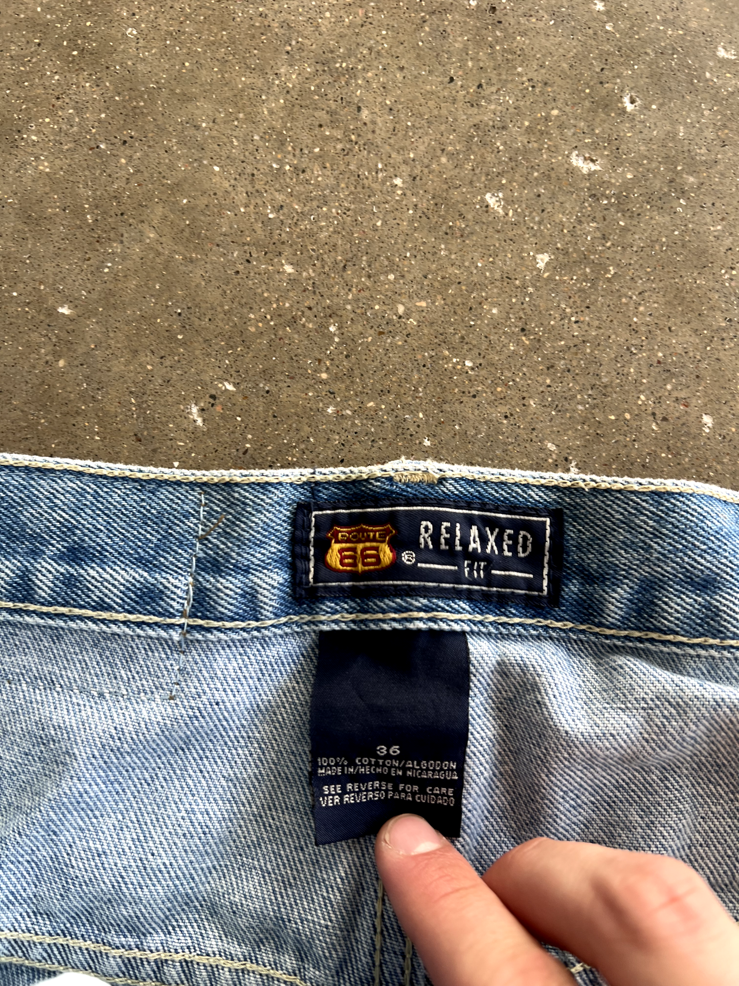 Vintage Route 66 Jean Shorts - 36