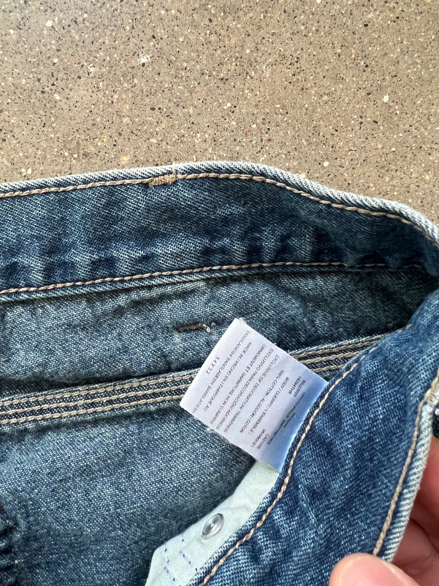 Vintage Dark Wash Denim Dickies Pants - 34