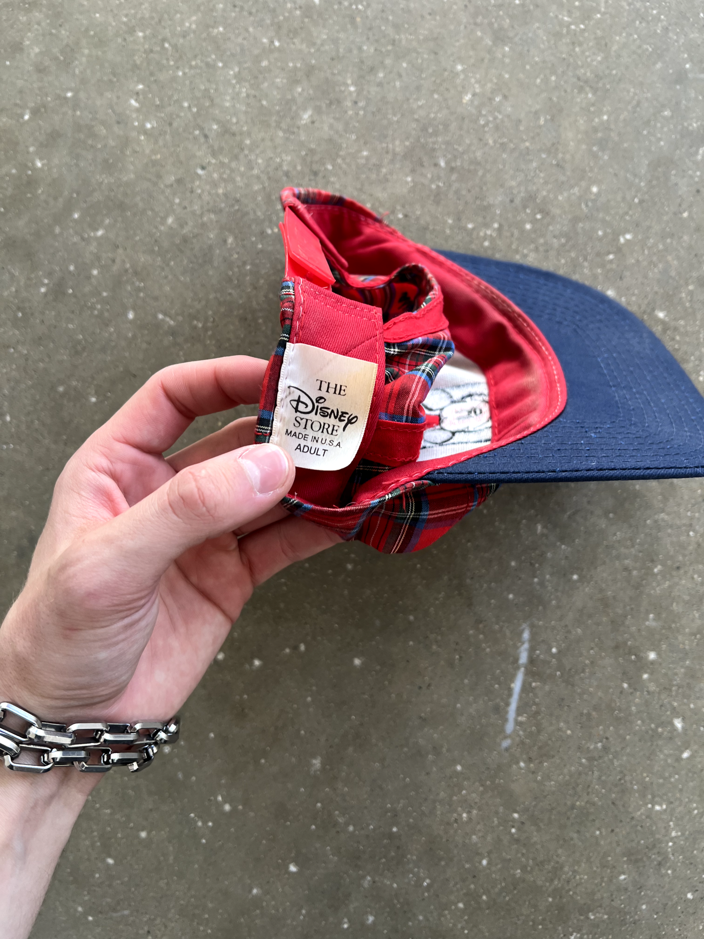 Vintage Mickey Plaid Hat - Snapback