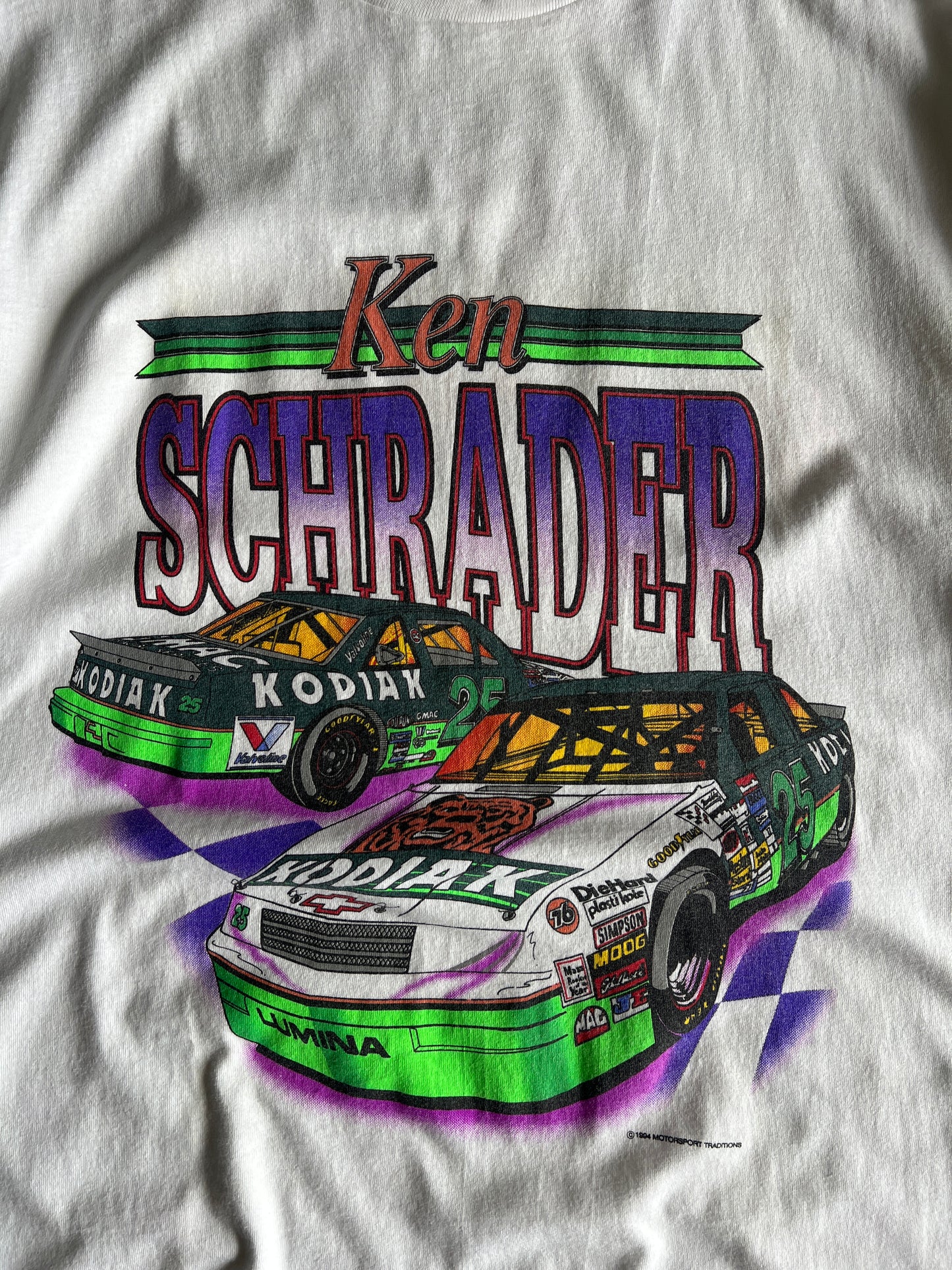 Vintage Purple Stock Car Graphic Shirt - XL
