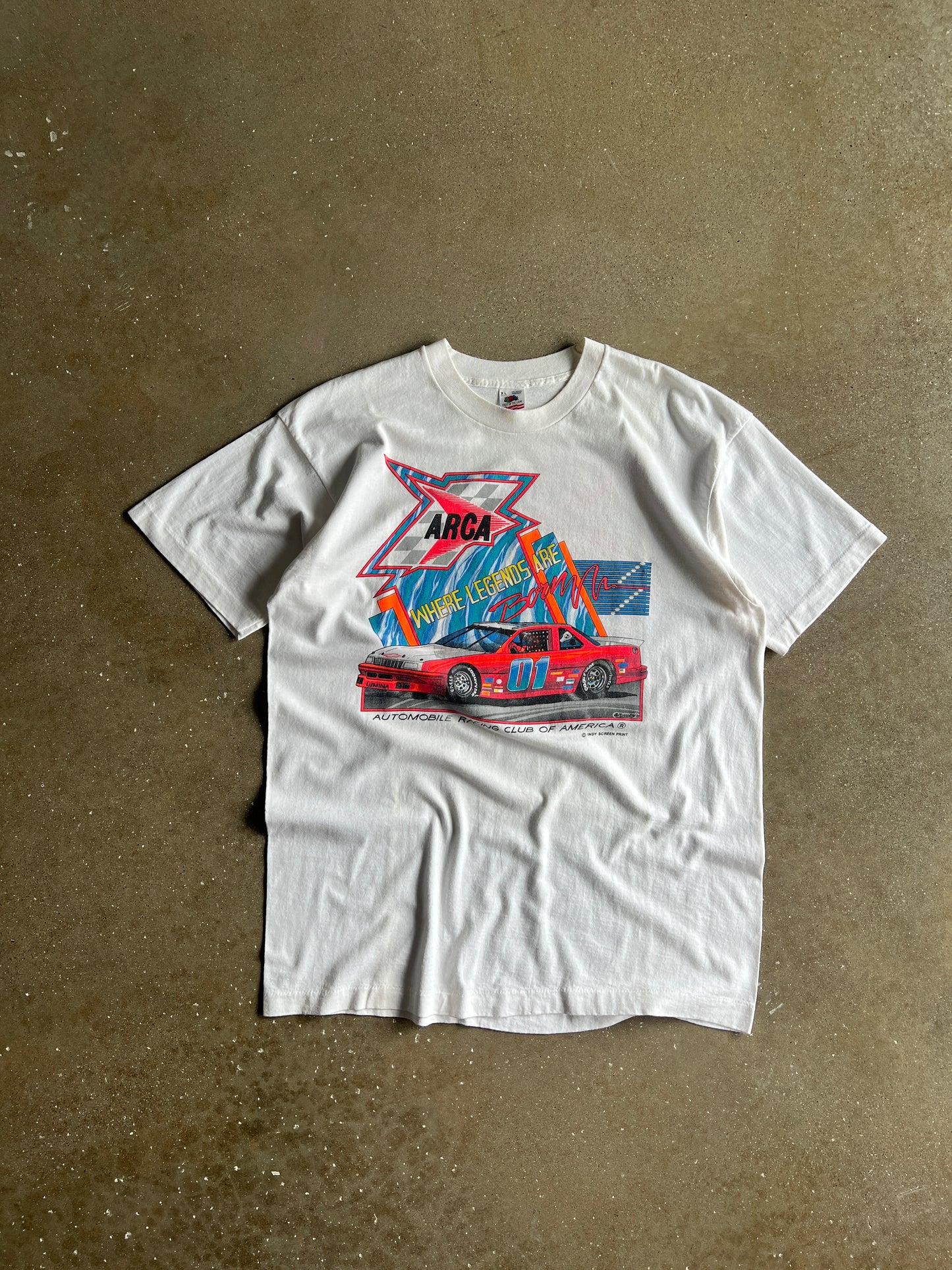 Vintage Indy Stock Car Shirt - XL