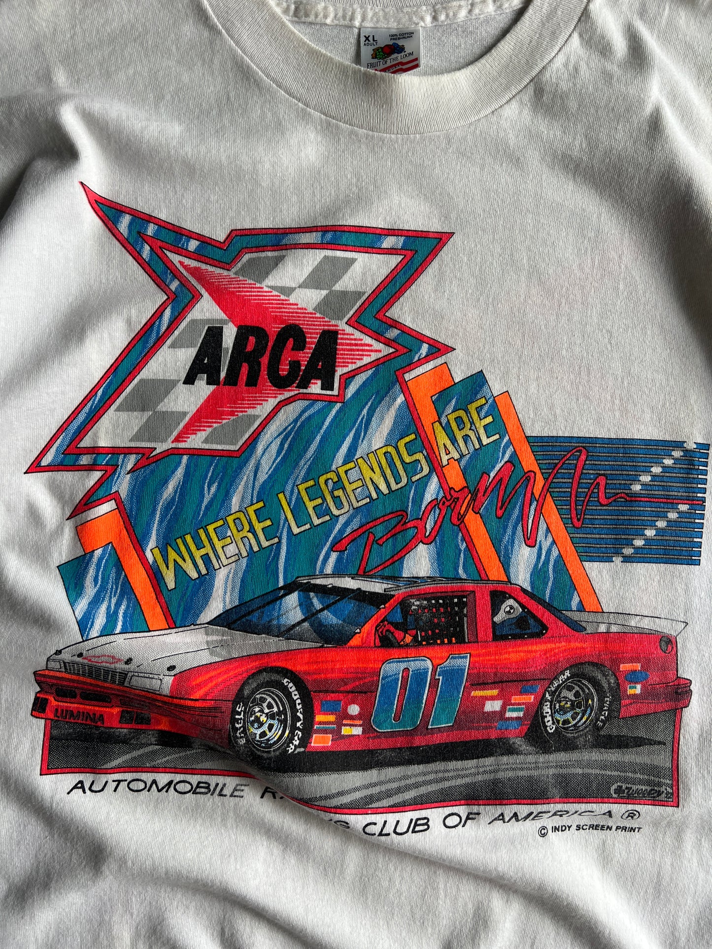 Vintage Indy Stock Car Shirt - XL