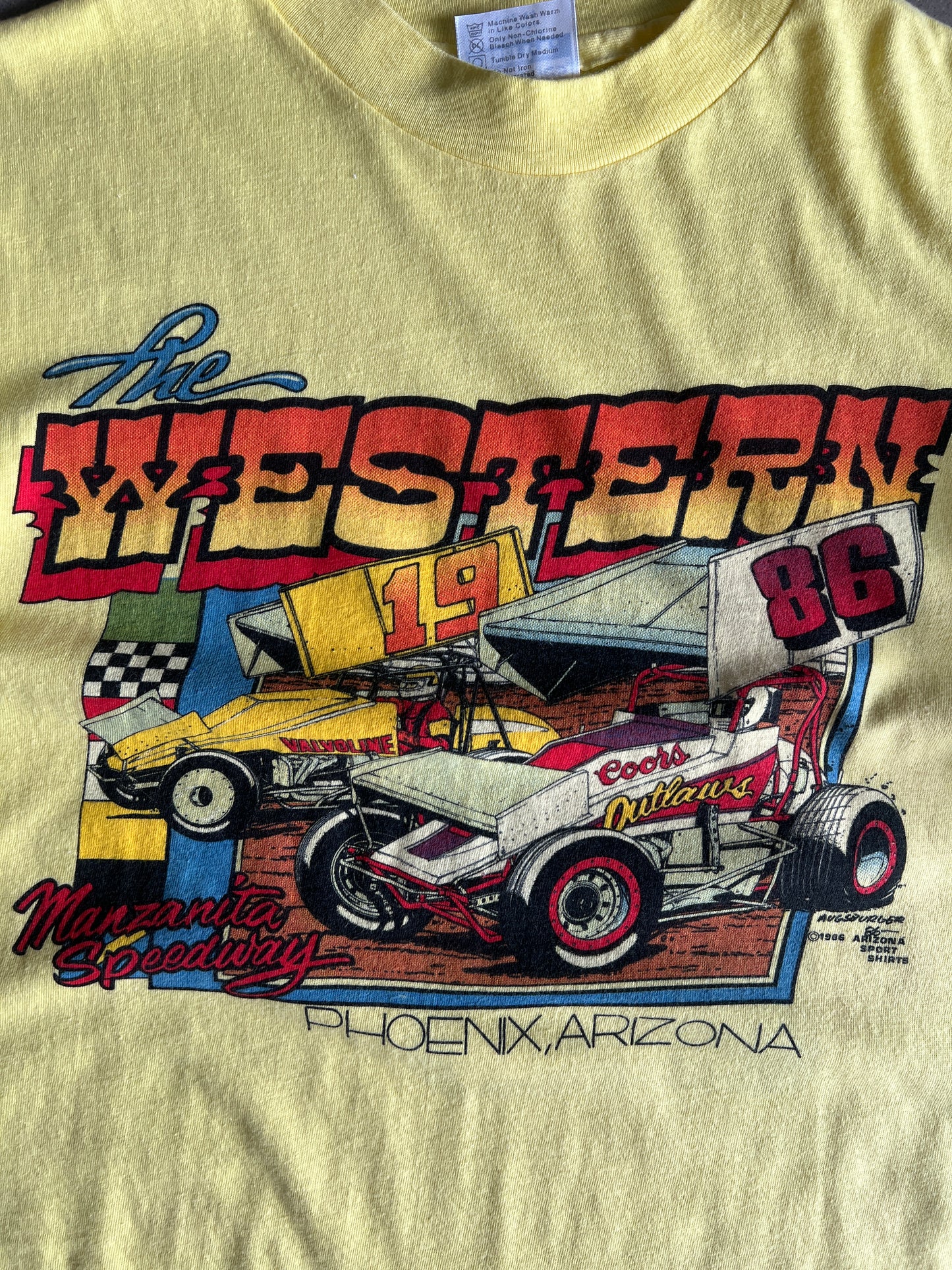 Vintage 80s Arizona Sports Car Shirt - L
