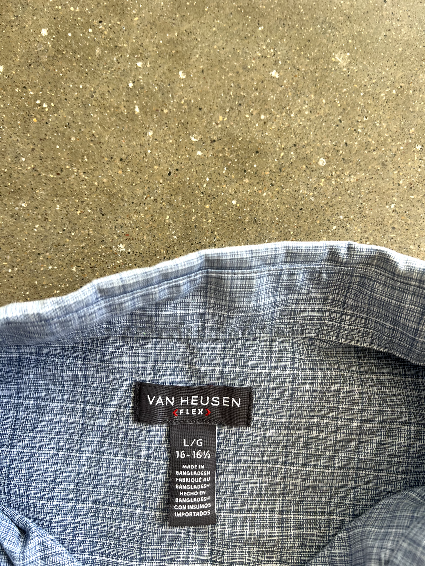 Vintage Blue Striped Button Up - L