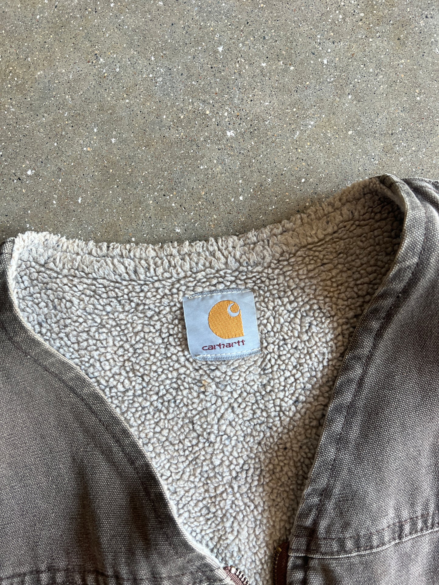 Vintage Coffee Brown Carhartt Vest - XL