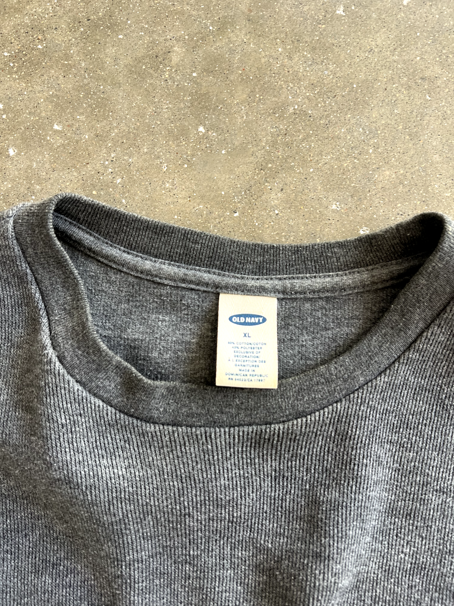 Vintage Grey Striped Long Sleeve - XL