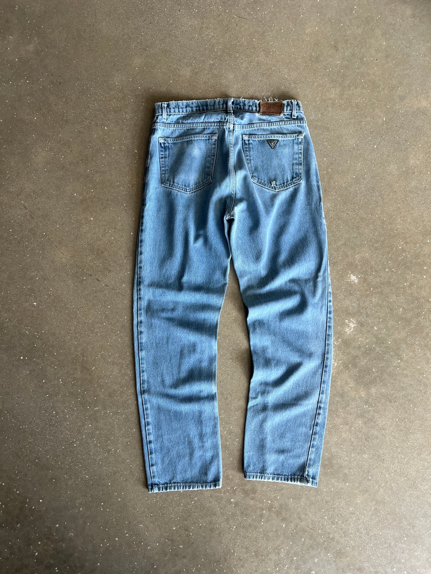 Vintage Faded Blue Guess Jeans - 34x34