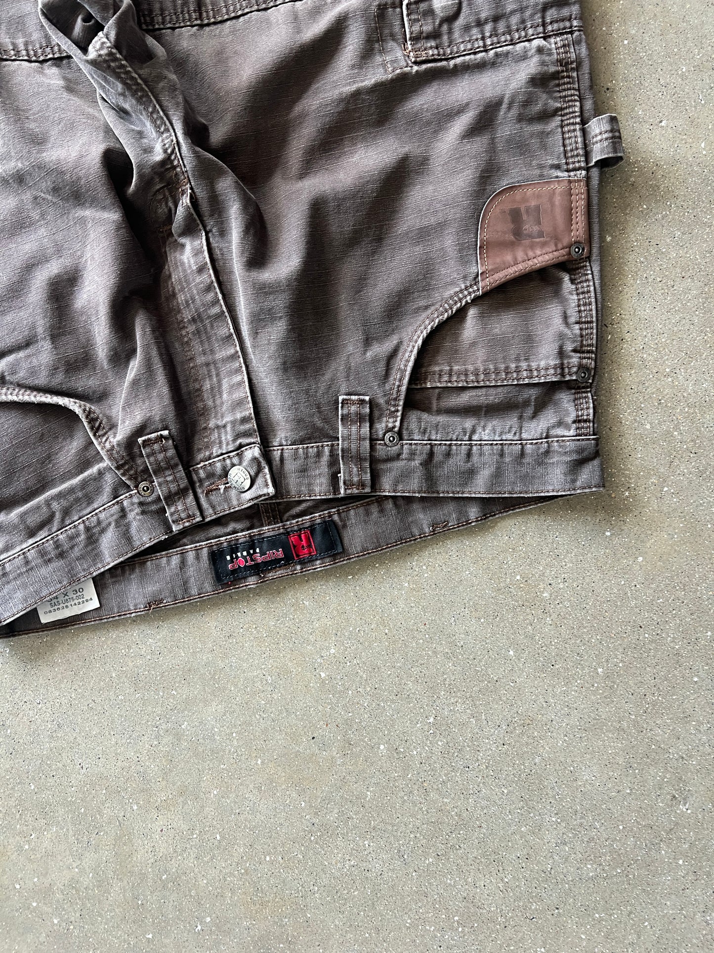 Vintage Dark Brown Wrangler Cargo Pants - 34x30